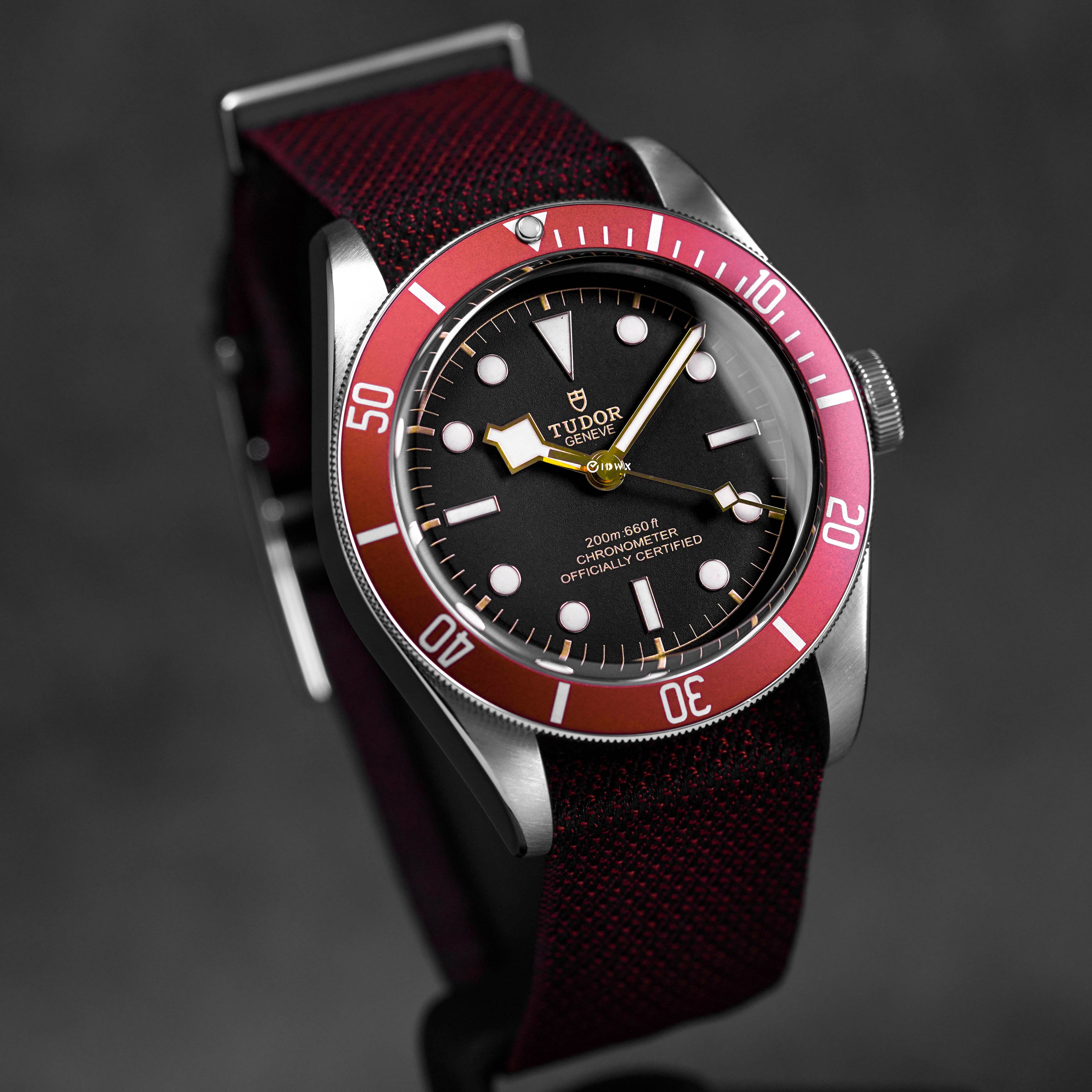 HERITAGE BLACK BAY 41 RED NATO STRAP (2018)