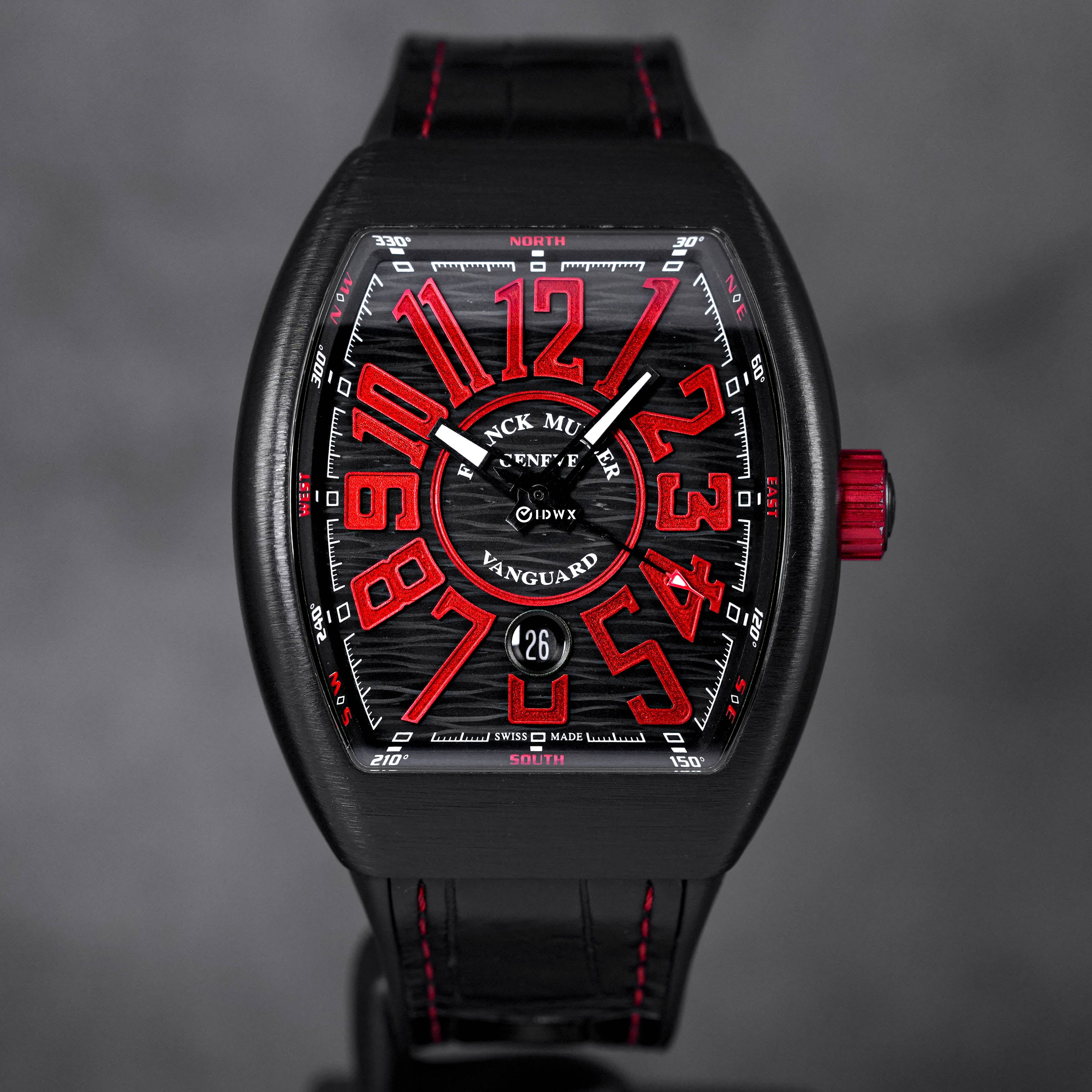 FRANCK MULLER VANGUARD V45 TITANIUM BLACK RED