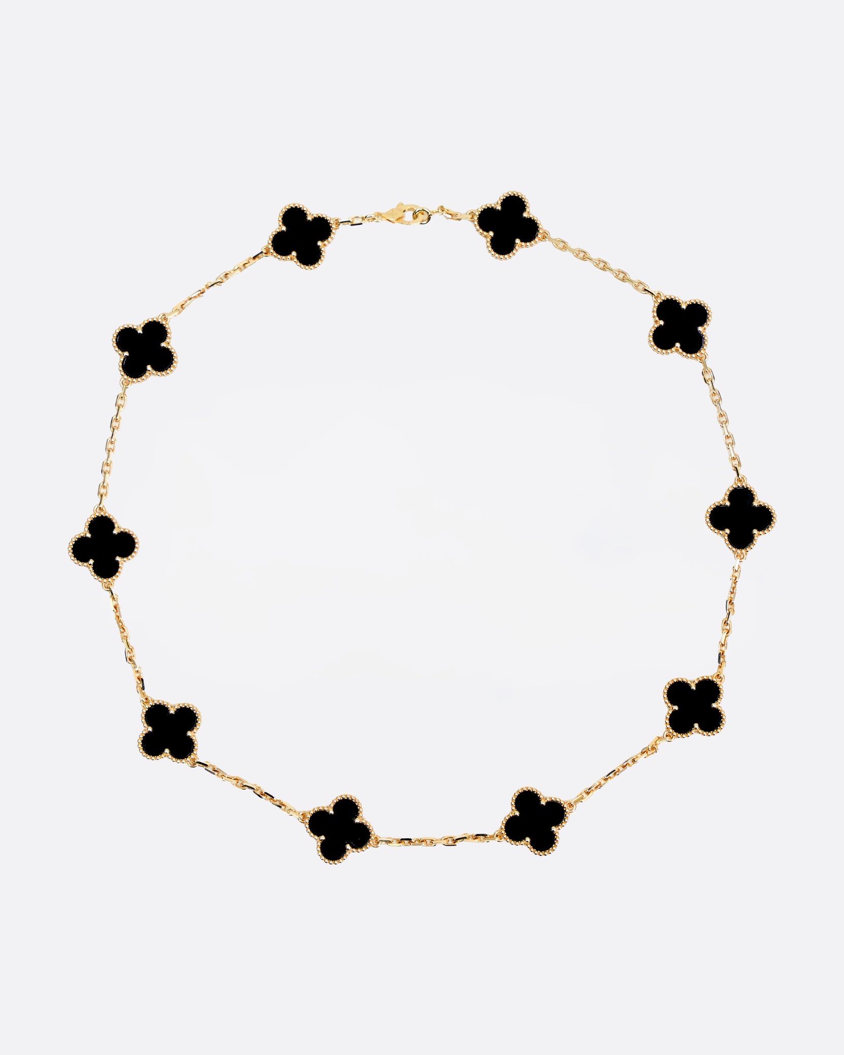 VINTAGE ALHAMBRA 10P ONYX NECKLACE (2024)