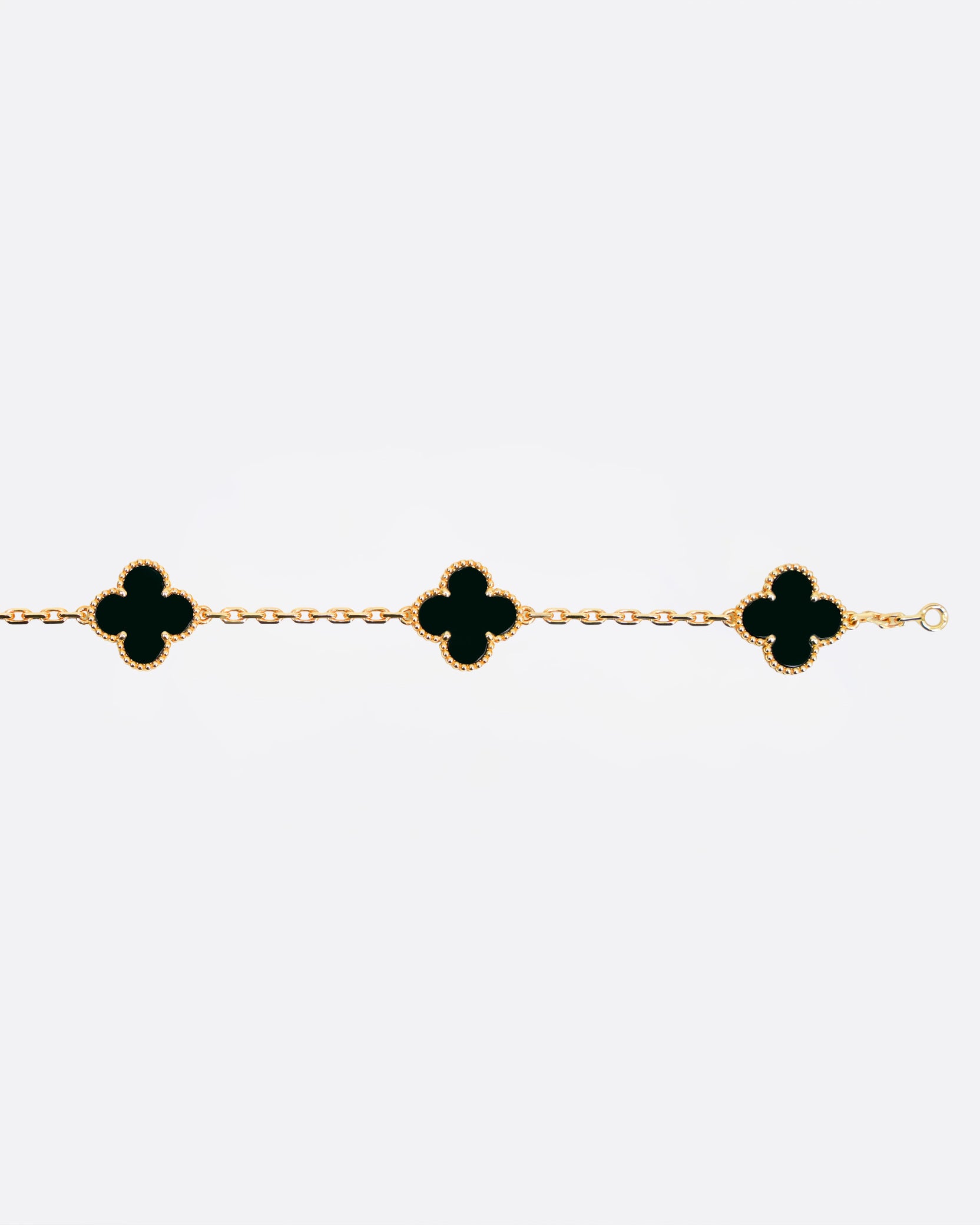 VINTAGE ALHAMBRA 10P ONYX NECKLACE (2024)