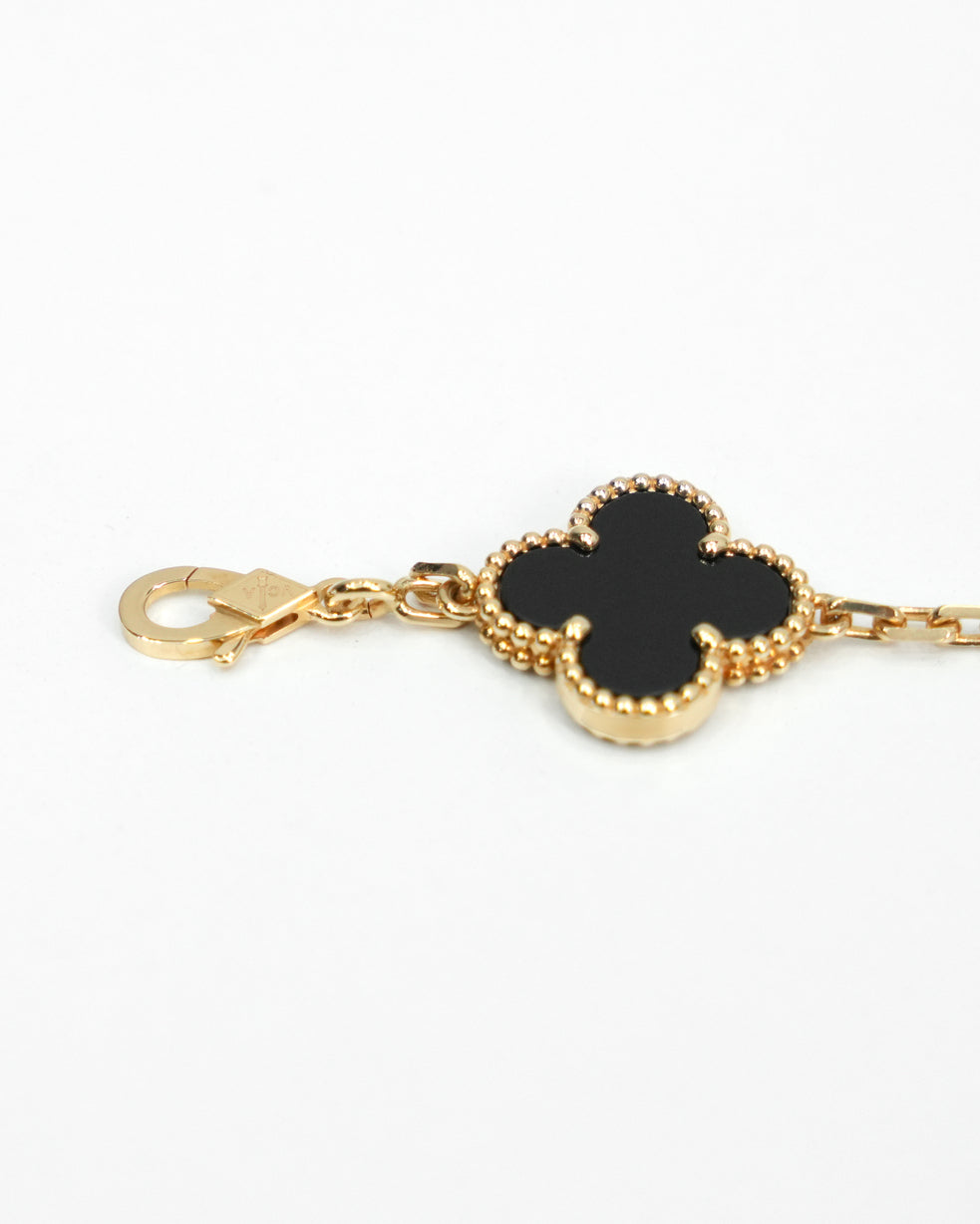 VINTAGE ALHAMBRA 10P ONYX NECKLACE (2024)