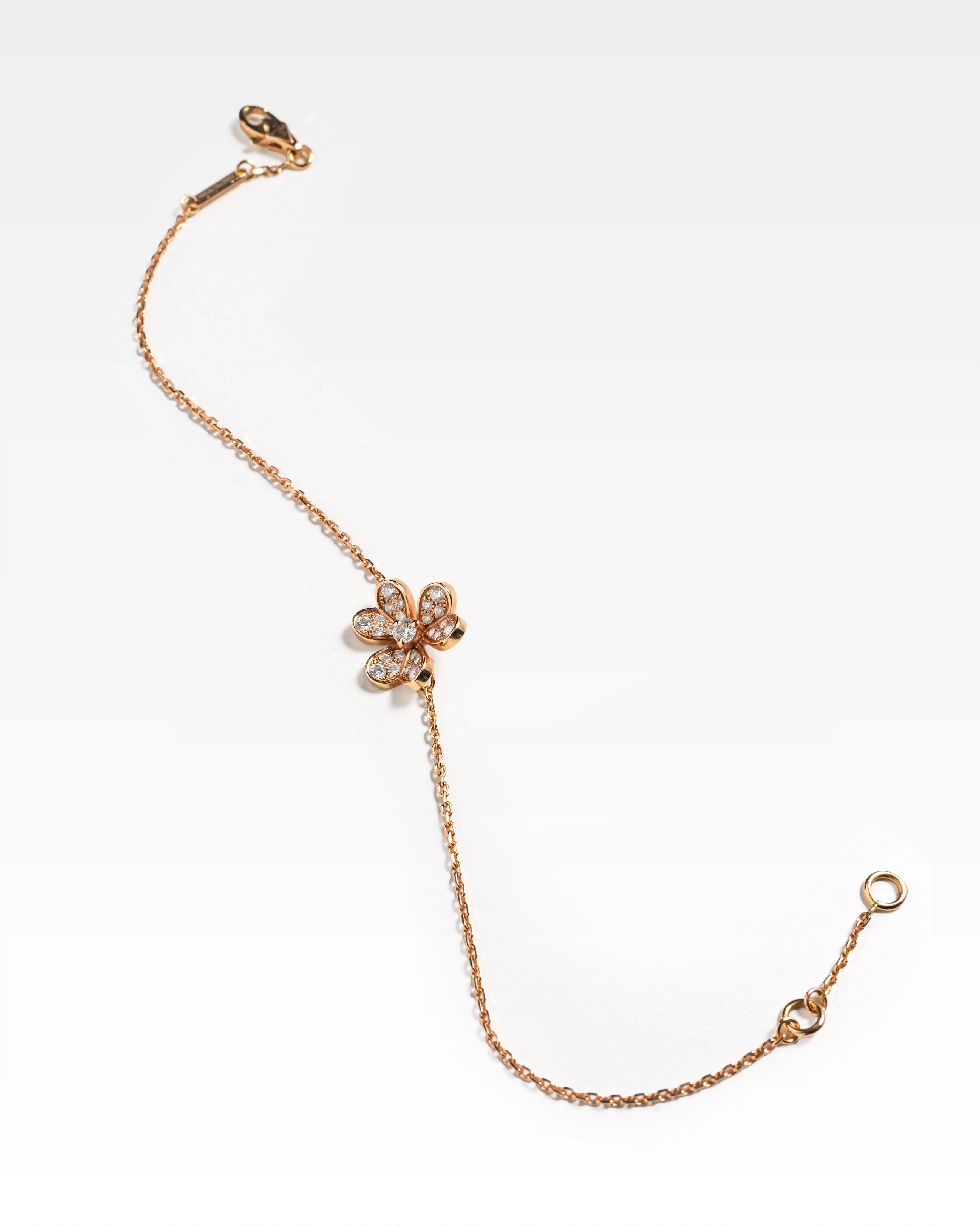 MINI FRIVOLE PAVE 18K ROSE GOLD DIAMOND BRACELET