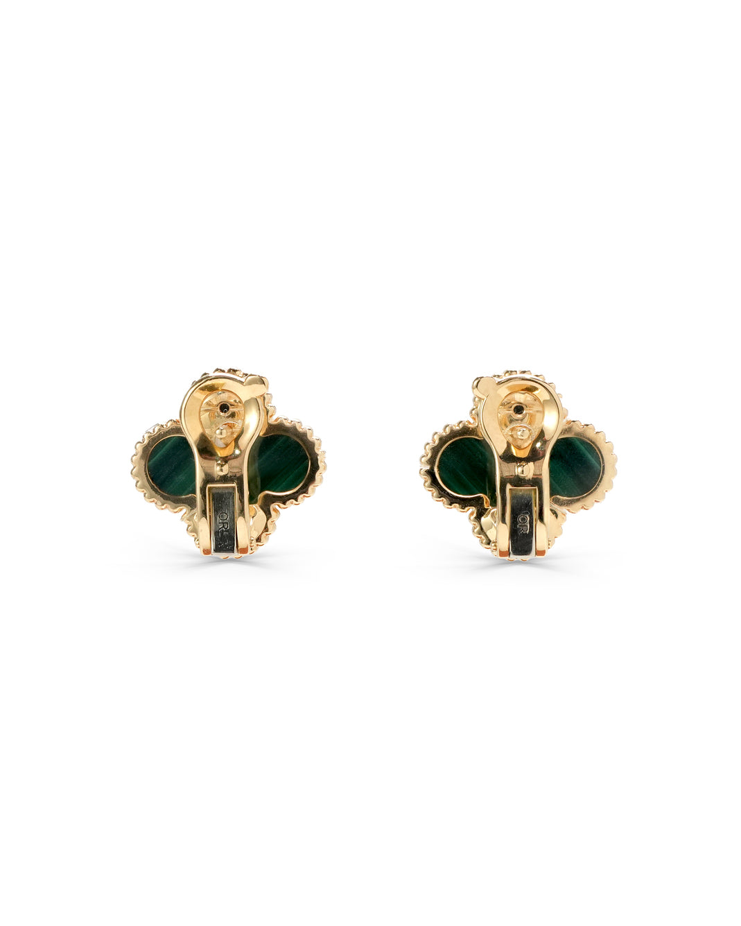 VINTAGE ALHAMBRA MALACHITE EARRING