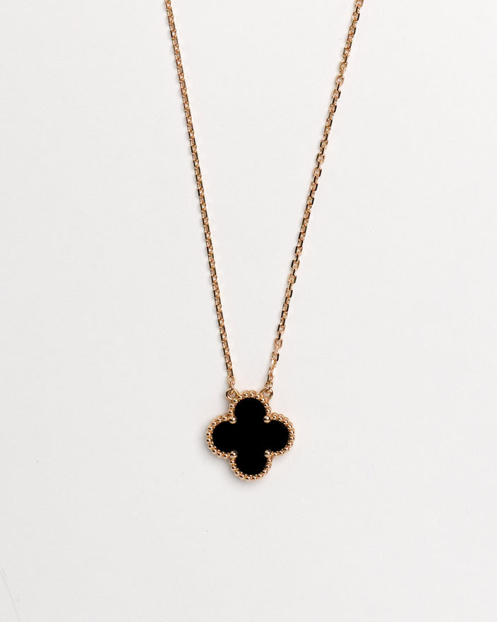 VINTAGE ALHAMBRA ONYX NECKLACE (2023)