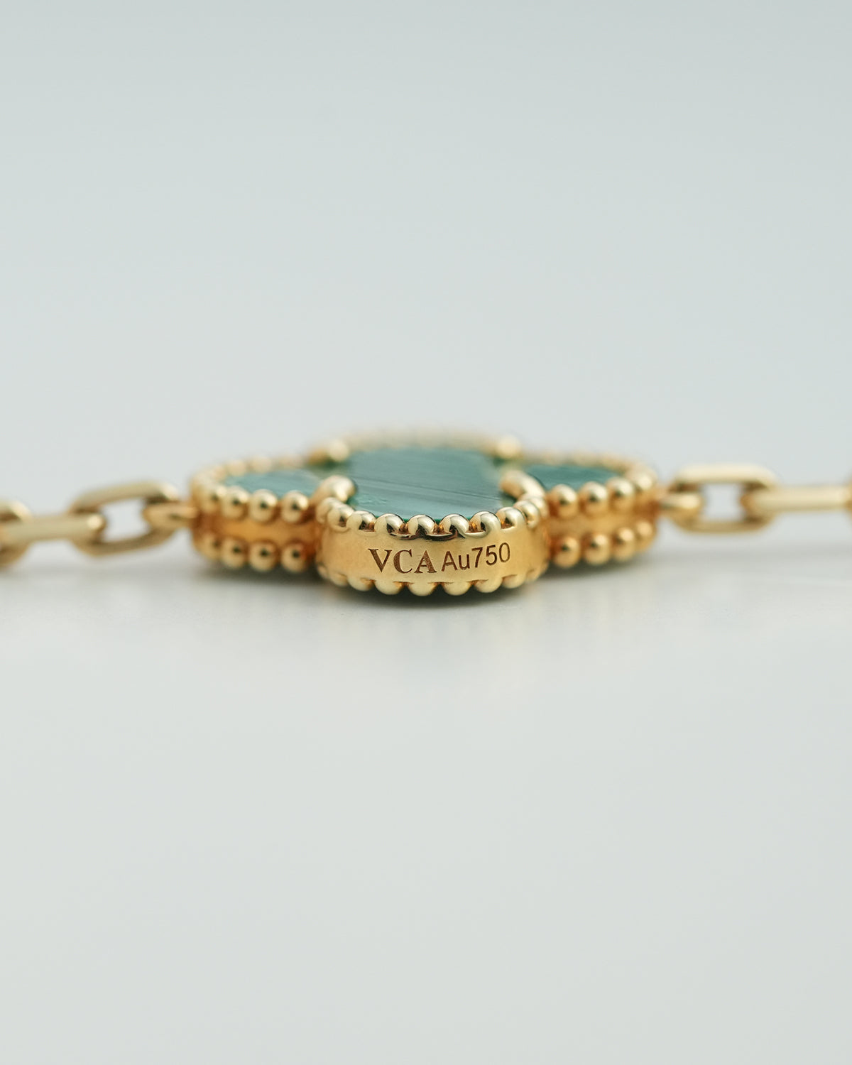 VINTAGE ALHAMBRA BRACELET – MALACHITE & DIAMONDS