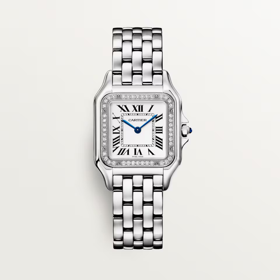 PANTHÈRE M SILVER DIAL DIAMOND BEZEL (2026)