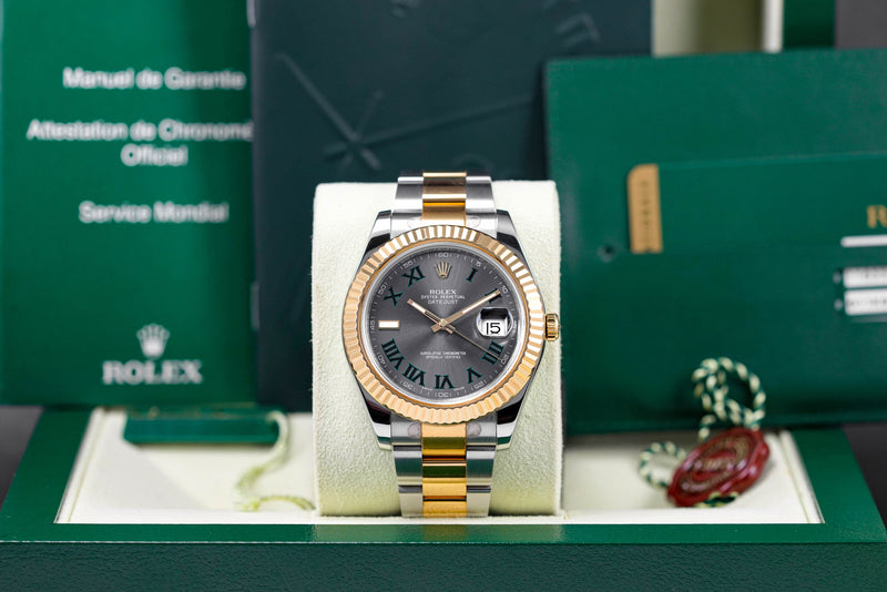 DATEJUST II TWOTONE YELLOWGOLD WIMBLEDON DIAL (2011)