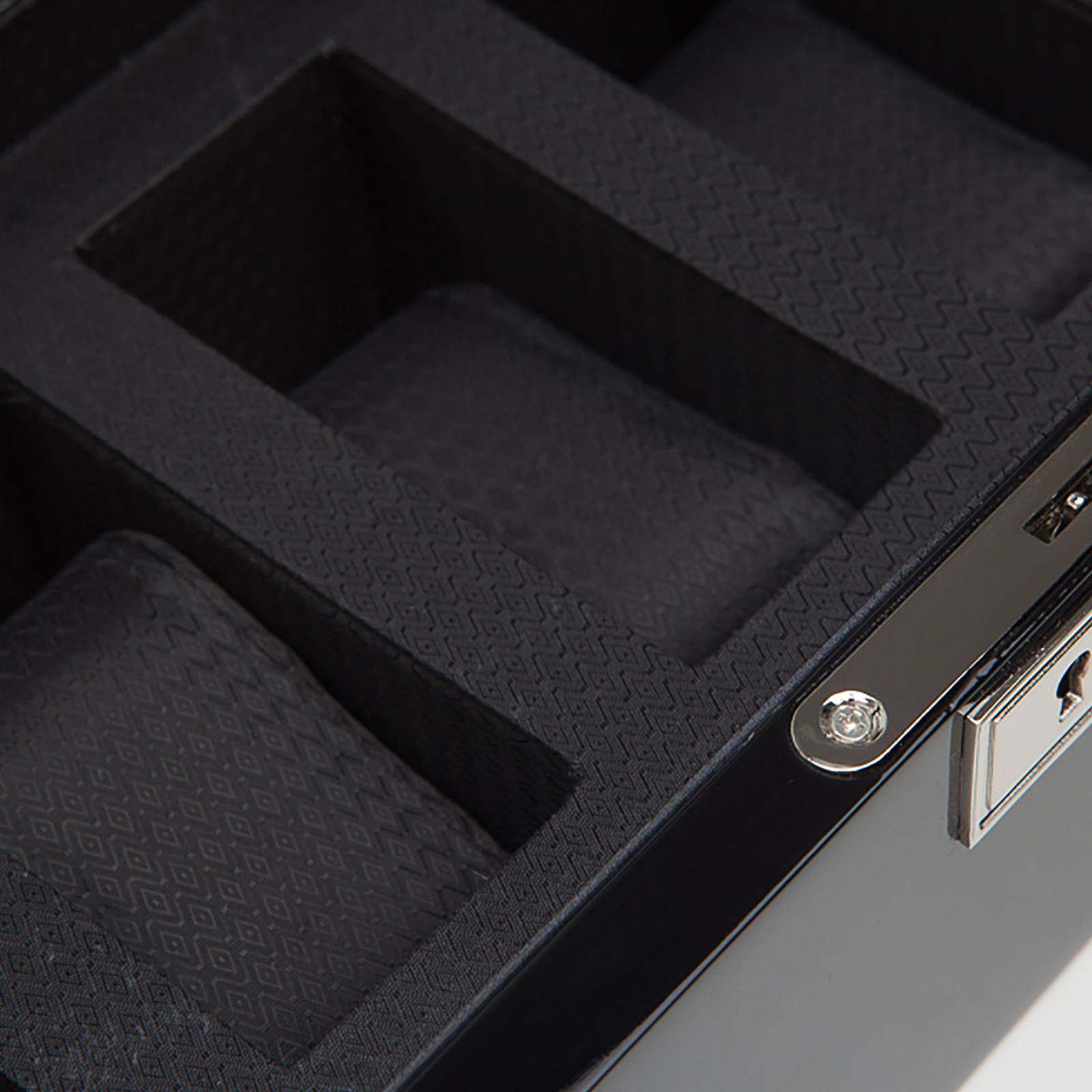 SAVOY 5 PIECE WATCH BOX BLACK