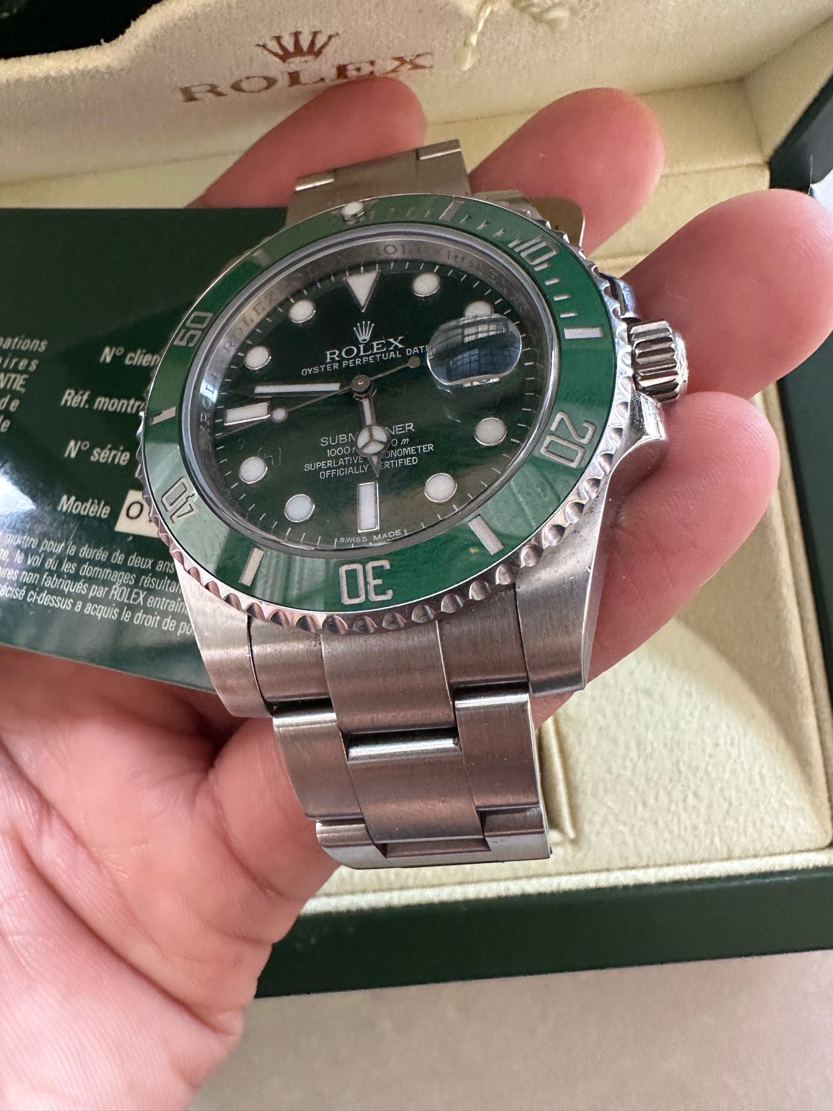 SUBMARINER DATE 40MM 'HULK' (2011)