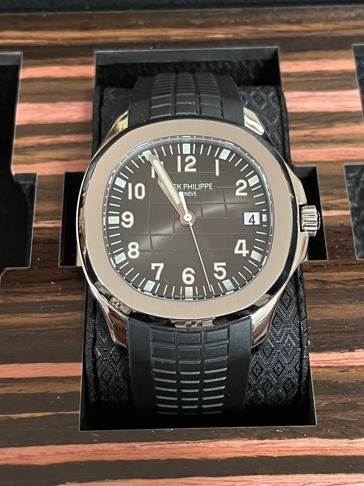 PATEK PHILIPPE AQUANAUT 5167A BLACK DIAL RUBBER STRAP (2017) IDWX