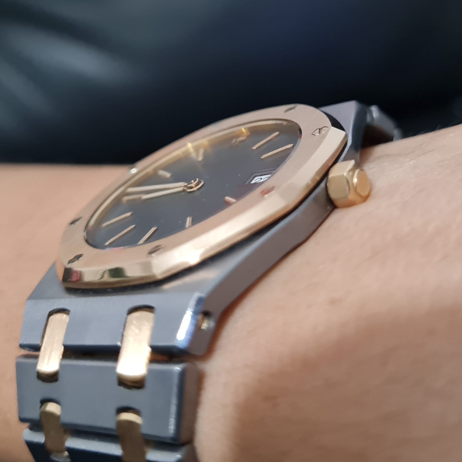 ROYAL OAK 33MM TWOTONE ROSEGOLD 'TANTALUM' ULTRA THIN (WATCH ONLY)