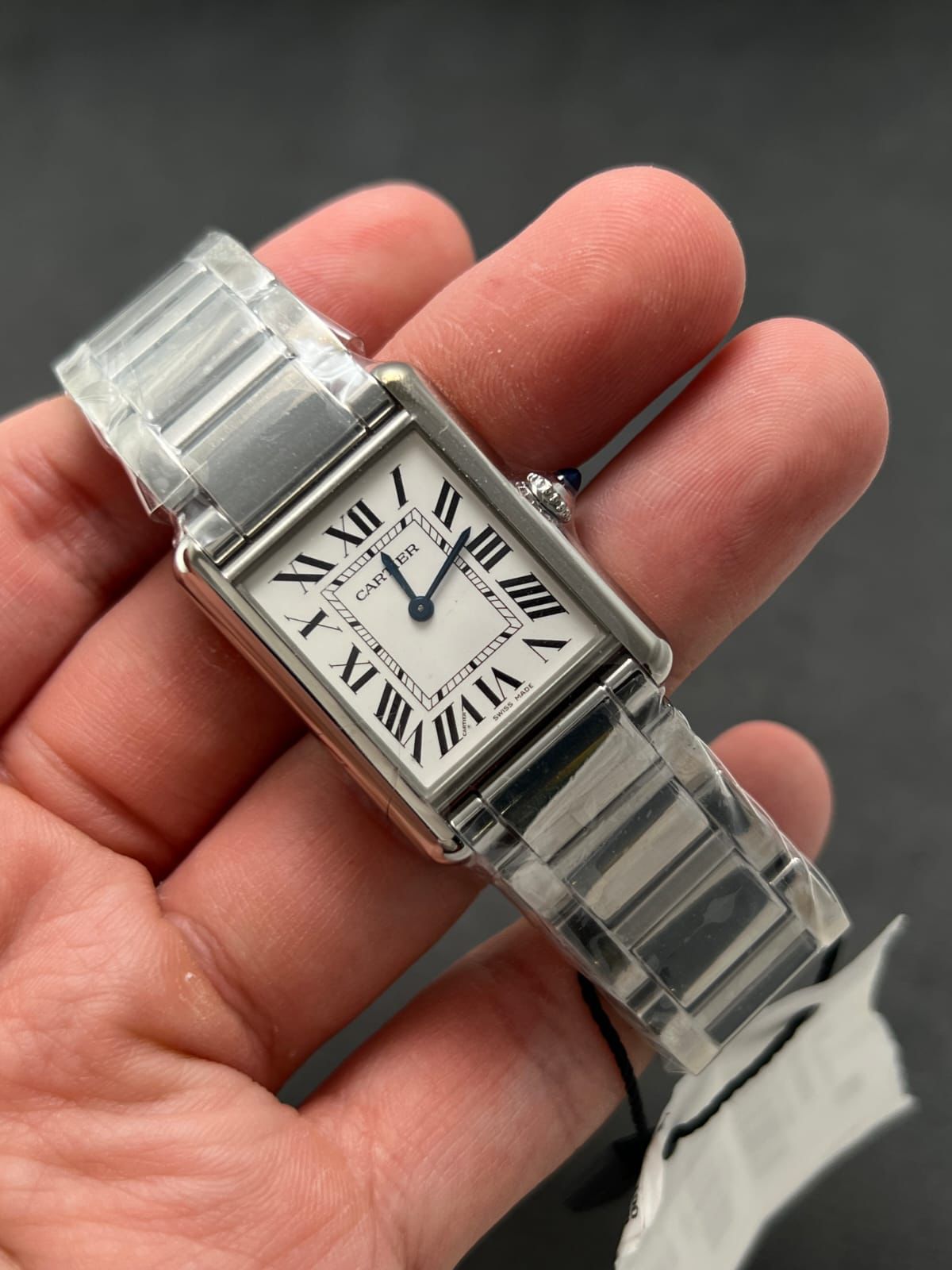 CARTIER TANK MUST LARGE STEEL WHITE DIAL (2022) IDWX