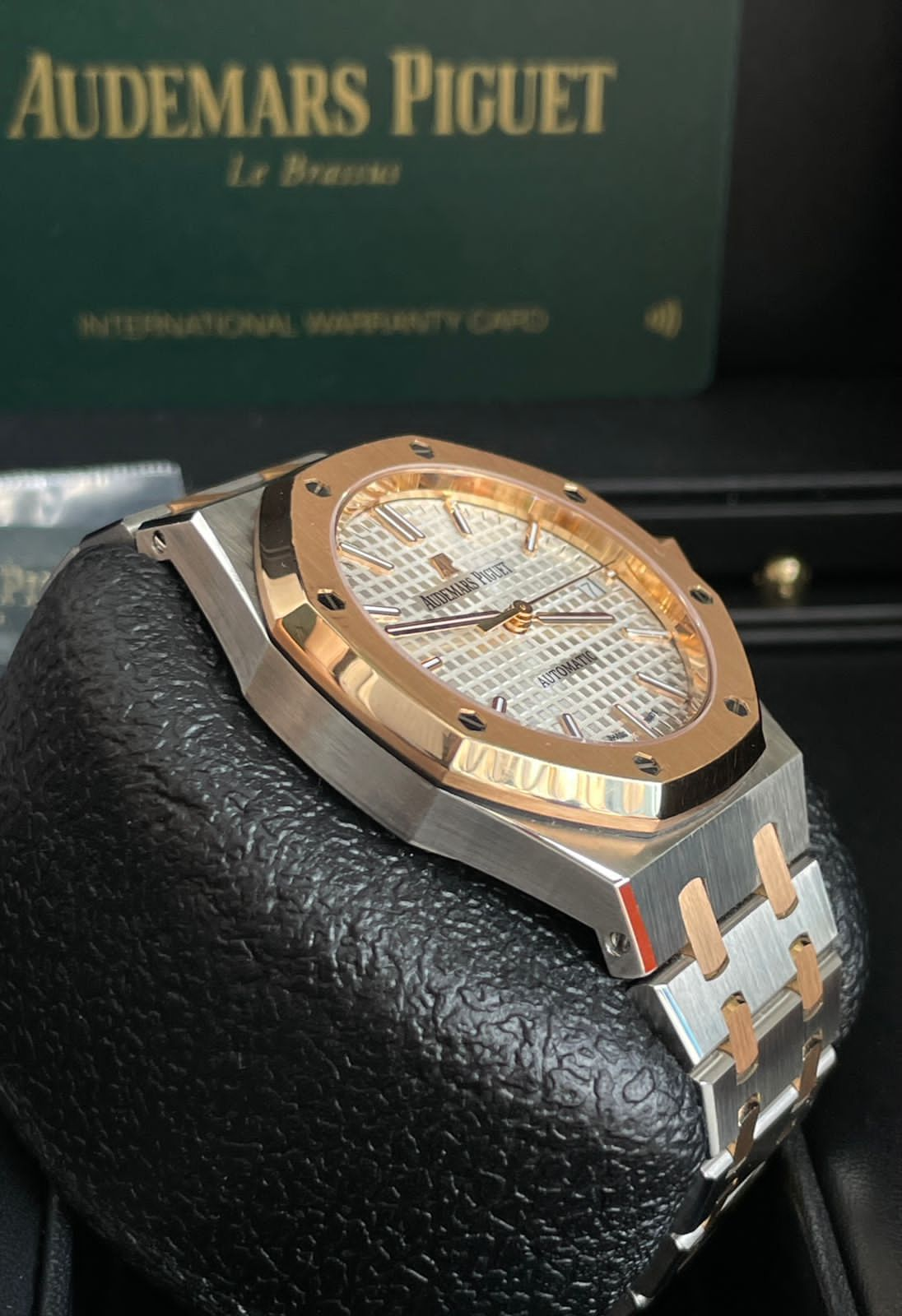 ROYAL OAK 37MM STEEL ROSEGOLD 15450SR SILVER-TONED DIAL (2020)