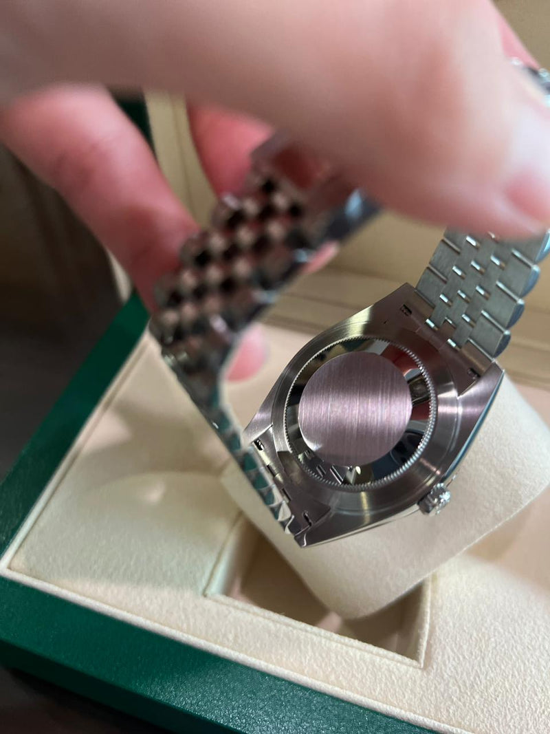DATEJUST 41MM MINT GREEN DIAL FLUTED BEZEL JUBILEE (2023)