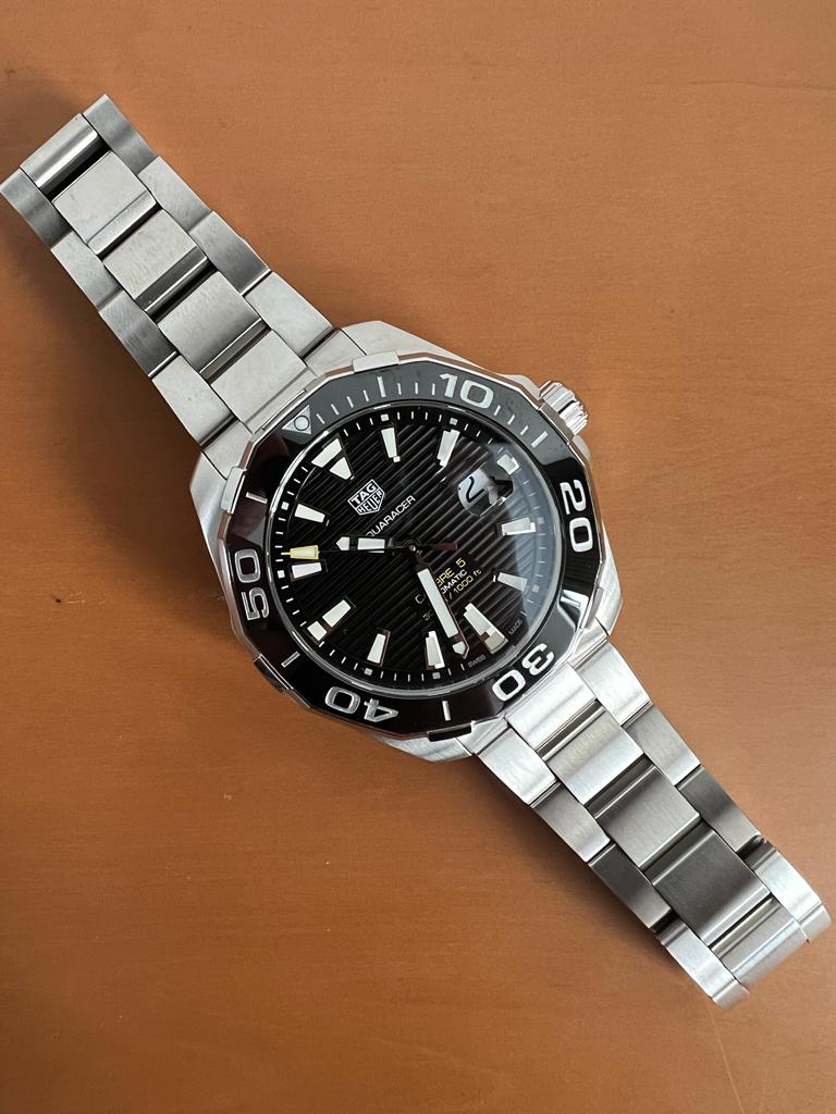 AQUARACER 300M CALIBRE 5 BLACK DIAL (2019)