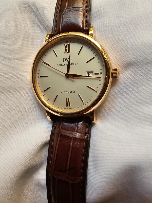 PORTOFINO AUTOMATIC 40MM ROSEGOLD LEATHER STRAP (2012)