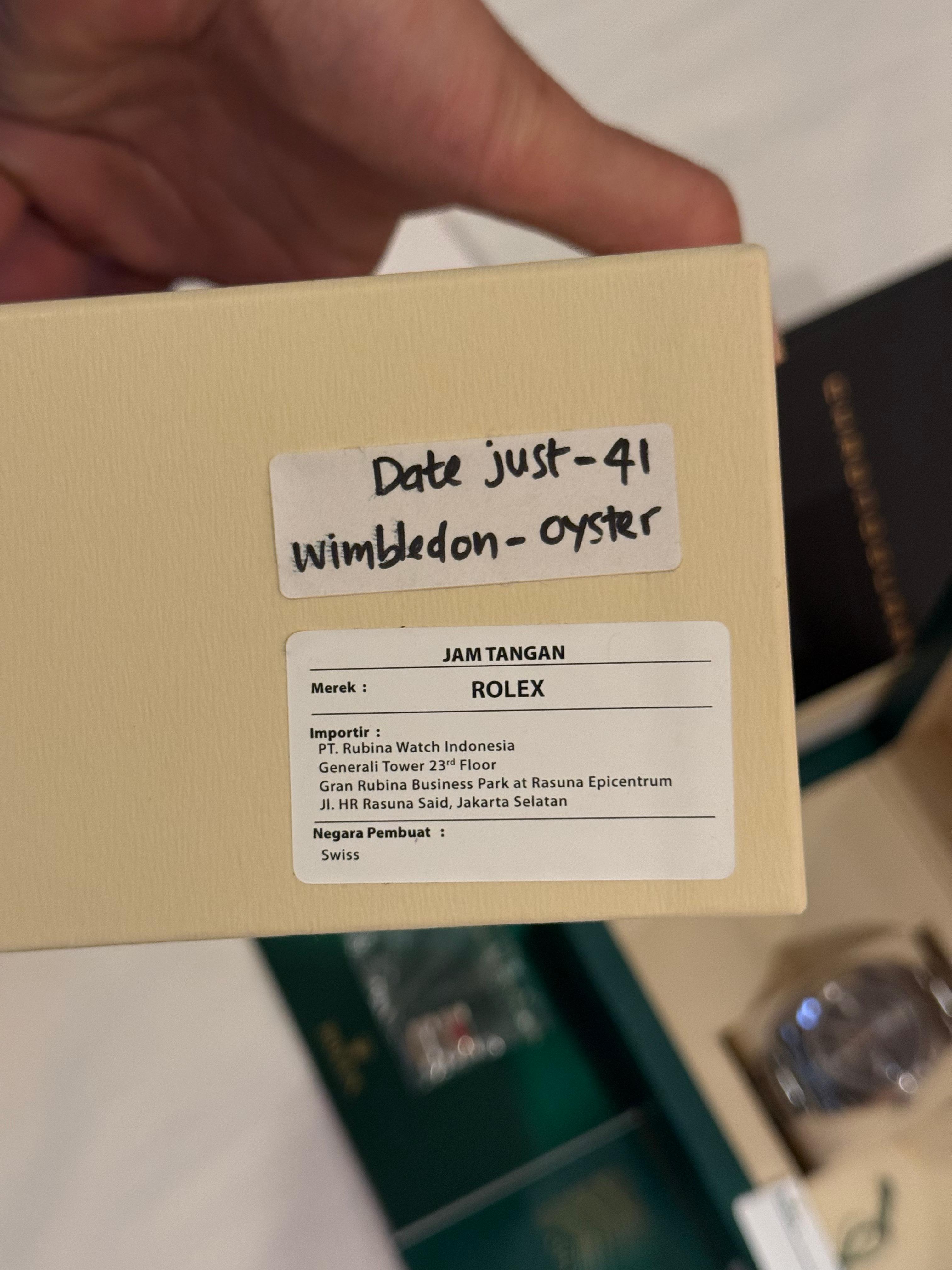 DATEJUST 41MM WIMBLEDON DIAL (2021)
