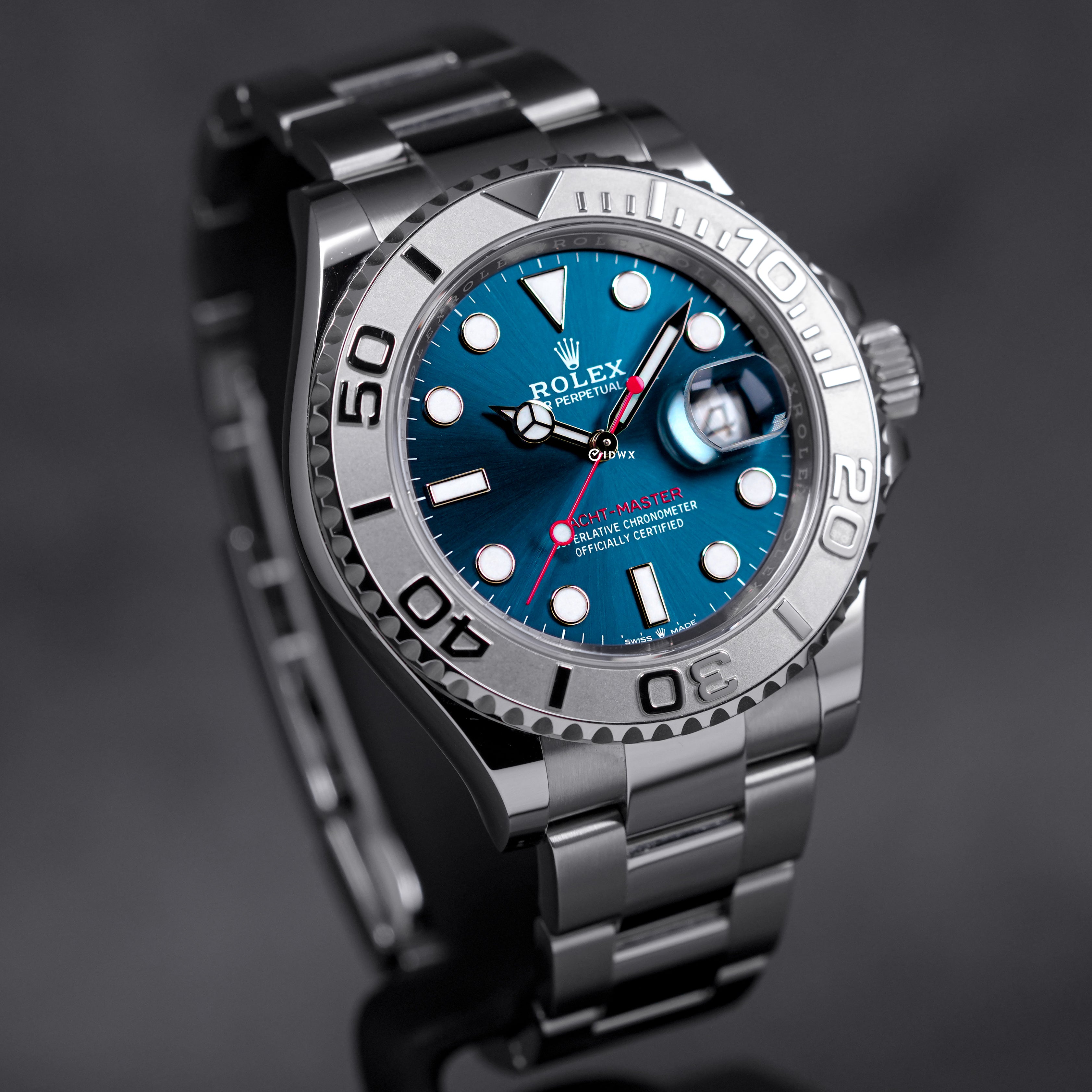 YACHT MASTER 40MM PLATINUM BLUE DIAL (2023)