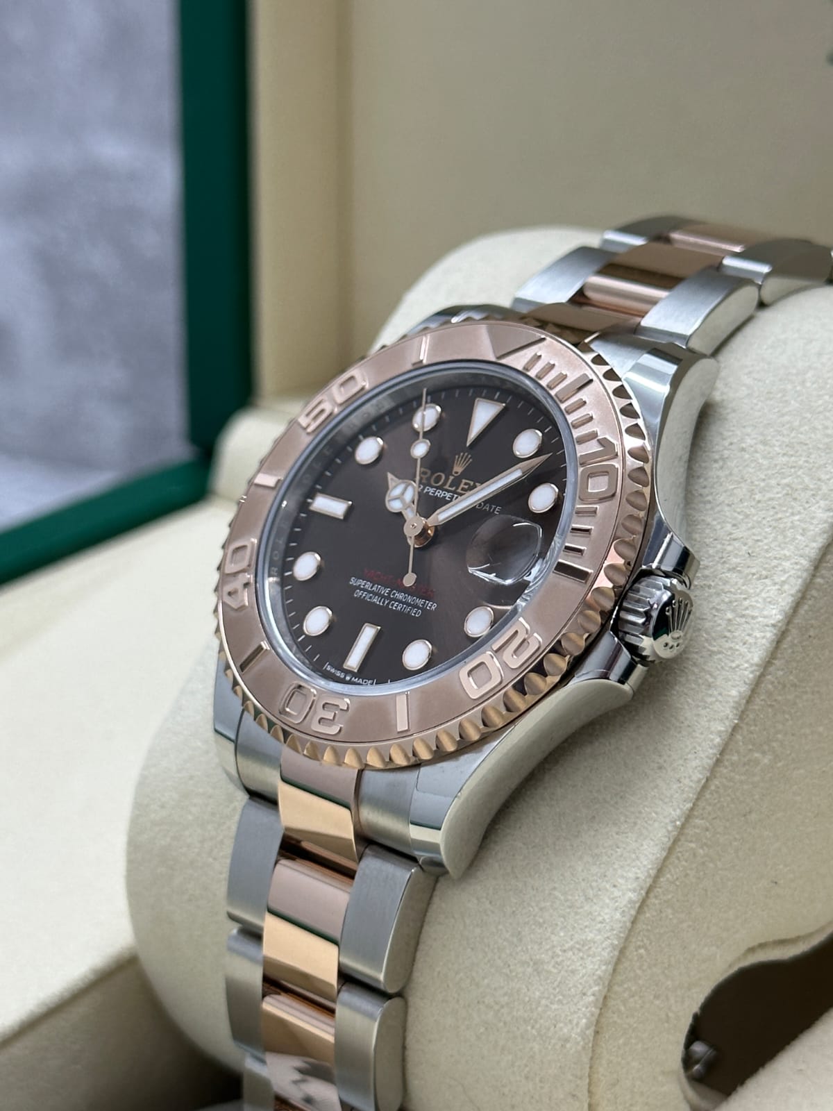 YACHT-MASTER 37MM TWOTONE ROSEGOLD CHOCO DIAL (2025)