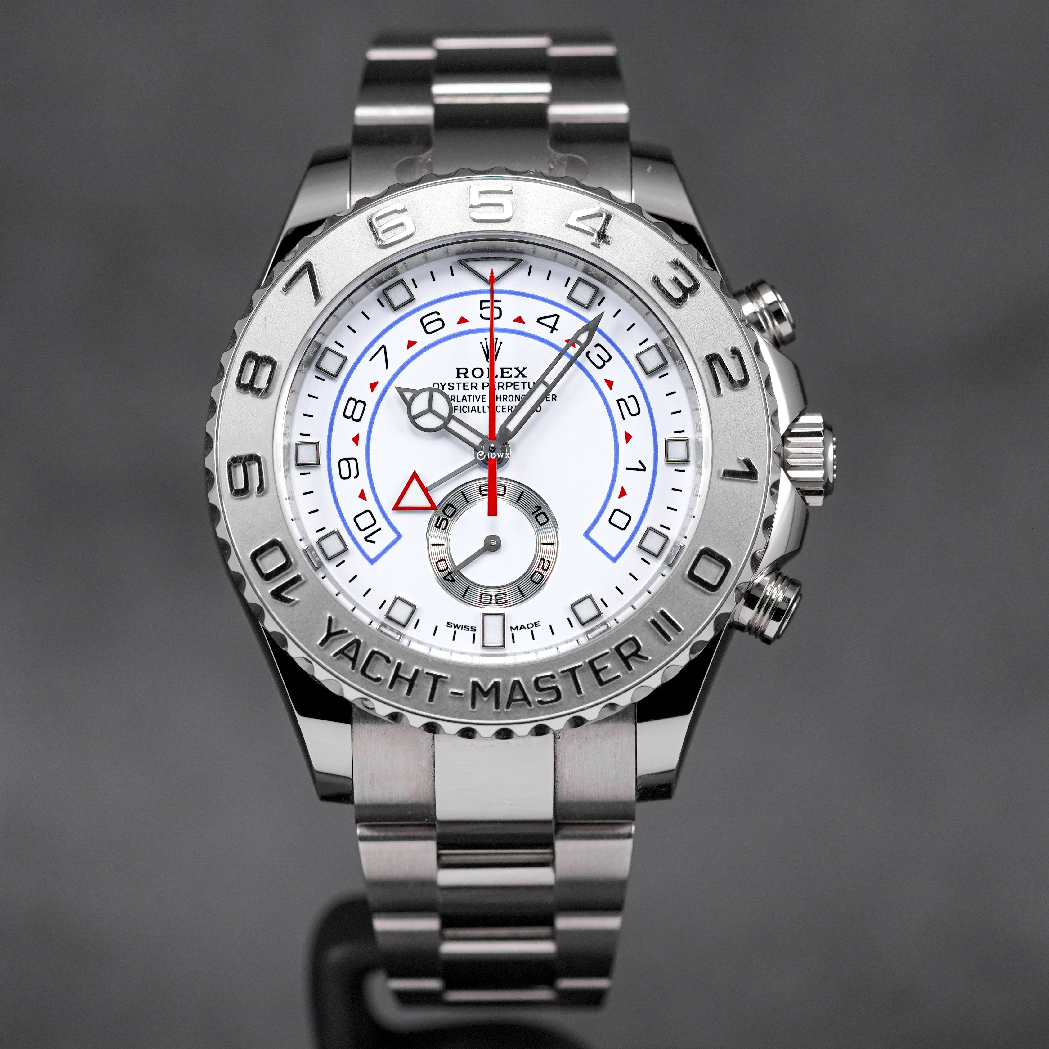 YACHT-MASTER II 44MM WHITEGOLD PLATINUM BEZEL (2021)