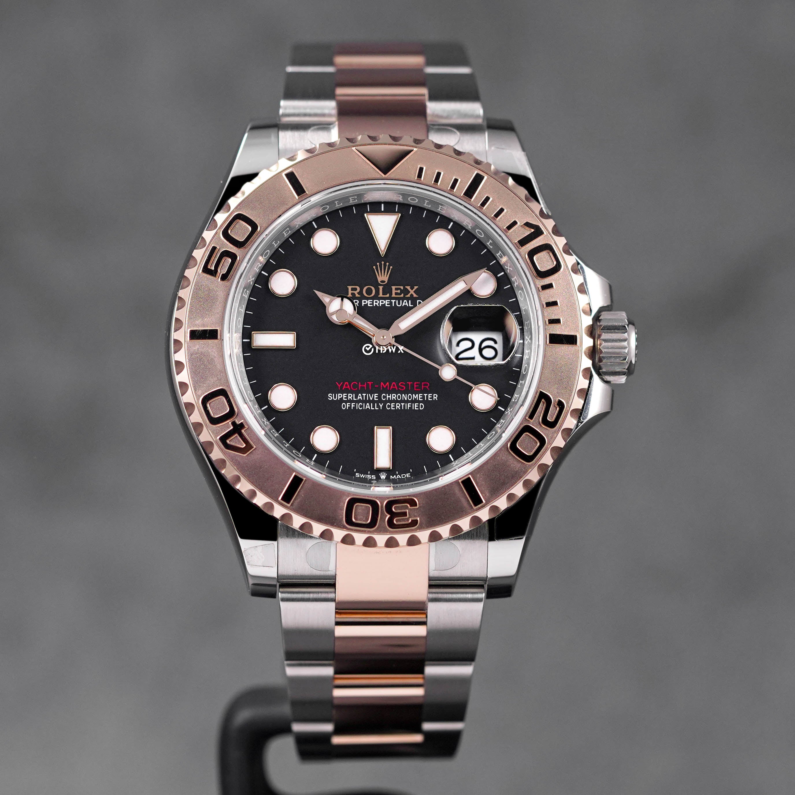 YACHT-MASTER 40MM TWOTONE ROSEGOLD BLACK DIAL (2023)