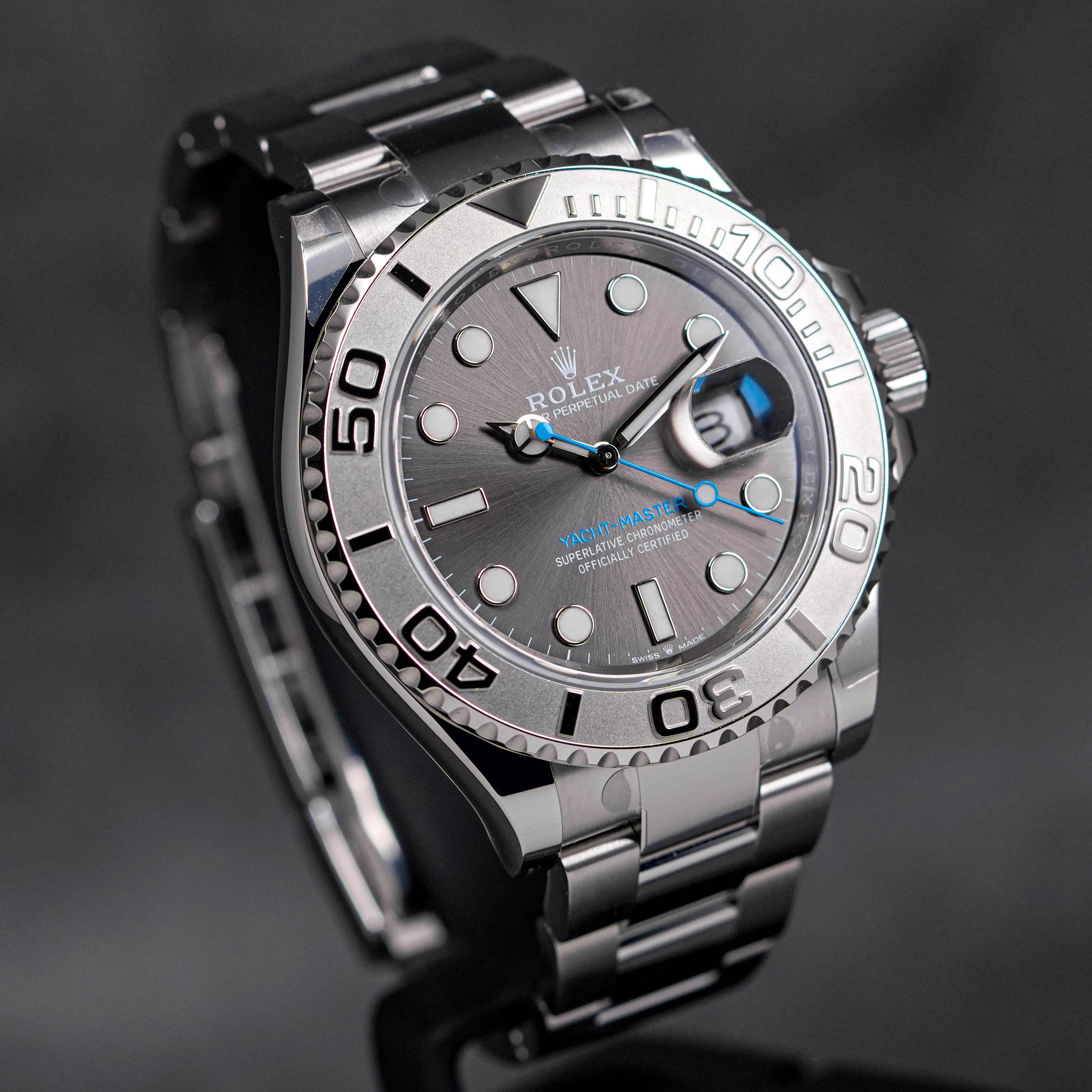 YACHT MASTER 40MM PLATINUM RHODIUM DIAL (2021)