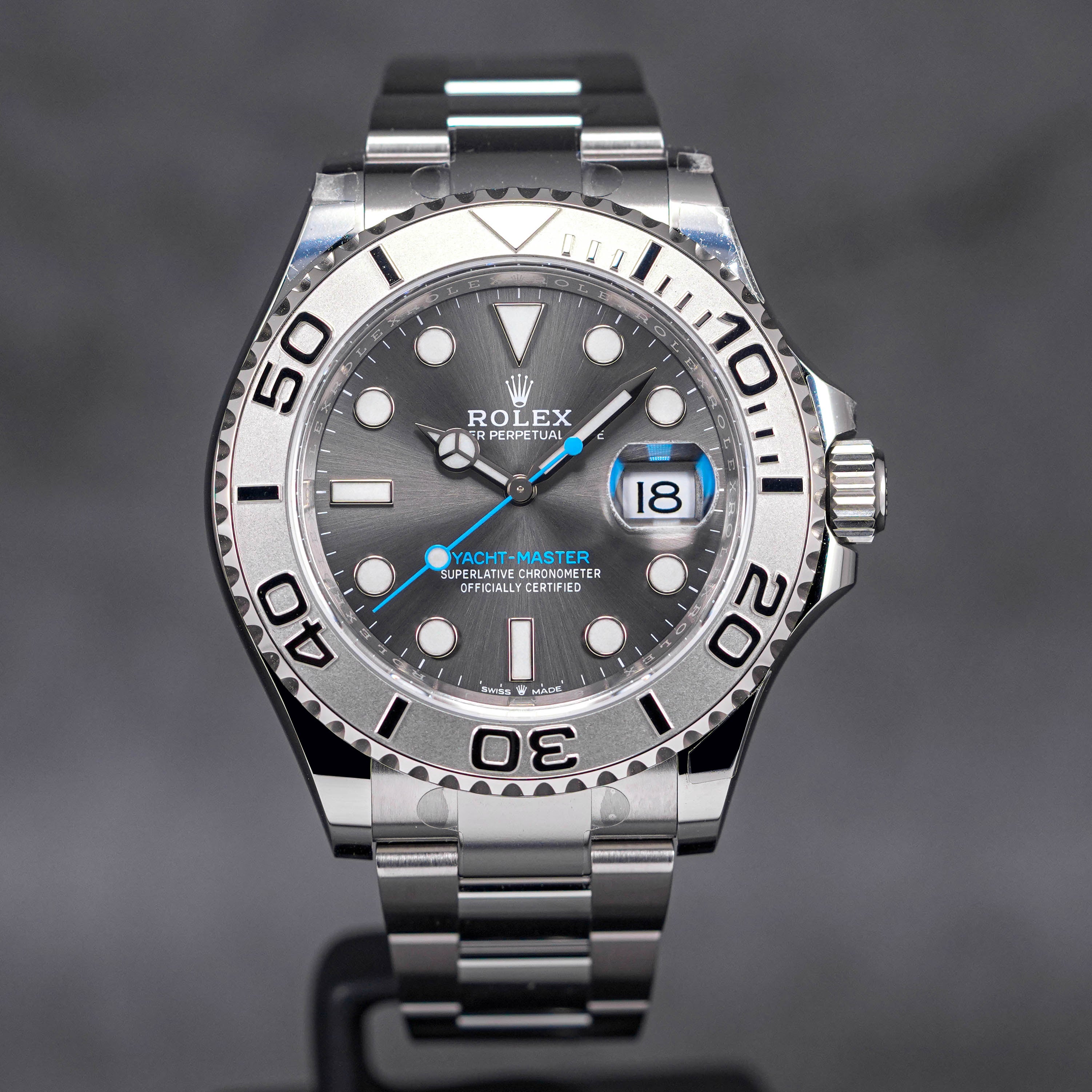 YACHT MASTER 40MM PLATINUM RHODIUM DIAL (2021)