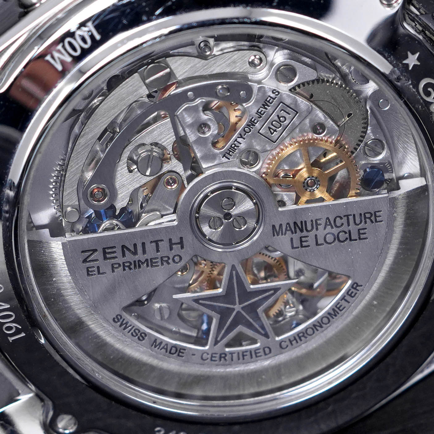 EL PRIMERO CHRONOMASTER 'OPEN HEART' SILVER DIAL LEATHER STRAP (2018)