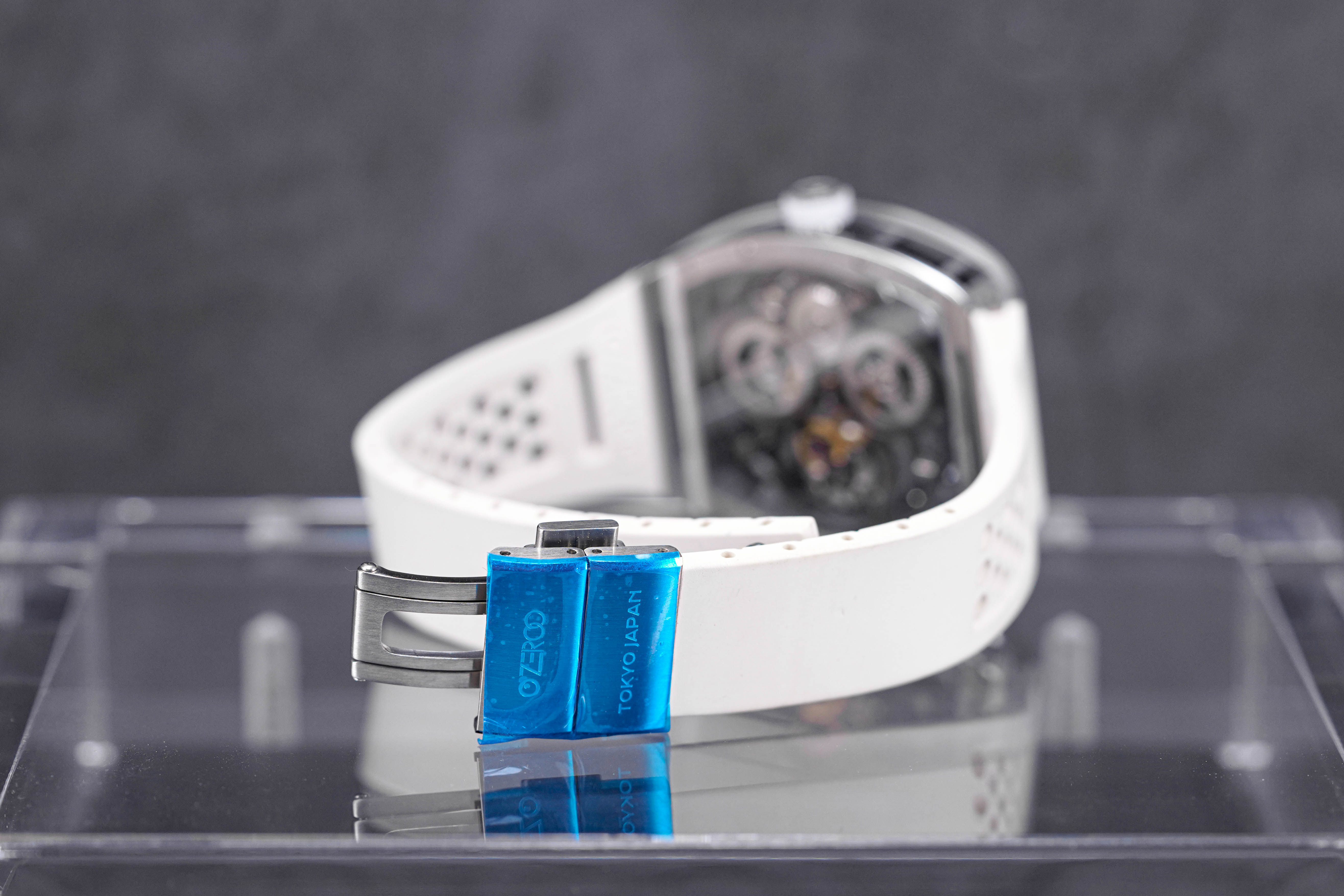 T4 THE ARCHER FULL SKELETON TOURBILLON STEEL WHITE RUBBER STRAP (2023)