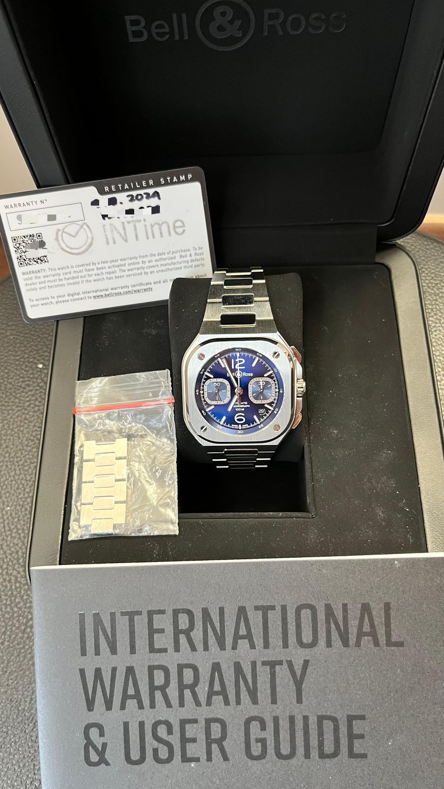 BR 05 42MM BLUE CHRONO STEEL (2024)