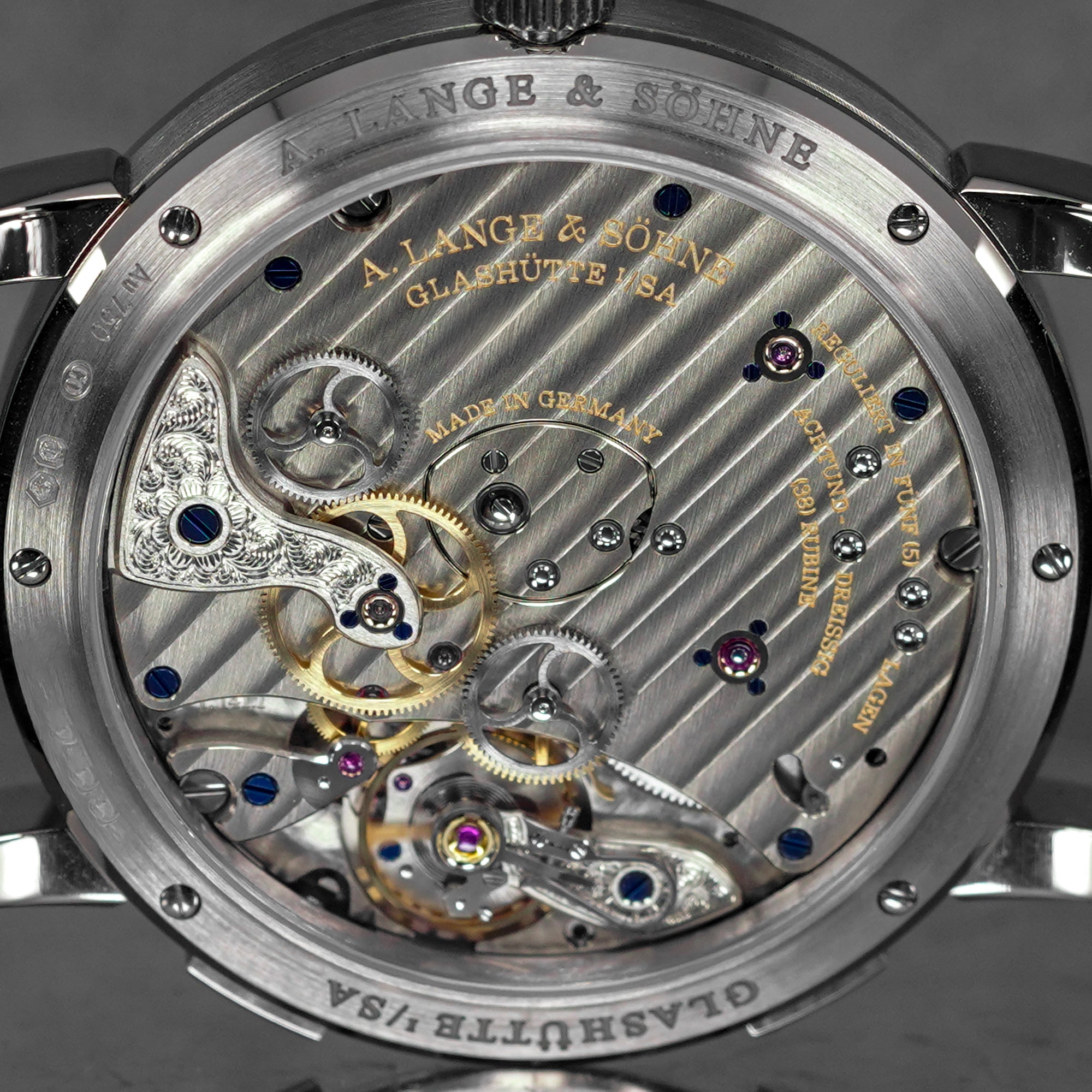 LANGE 1 TIME ZONE WHITEGOLD BLACK DIAL (2025)