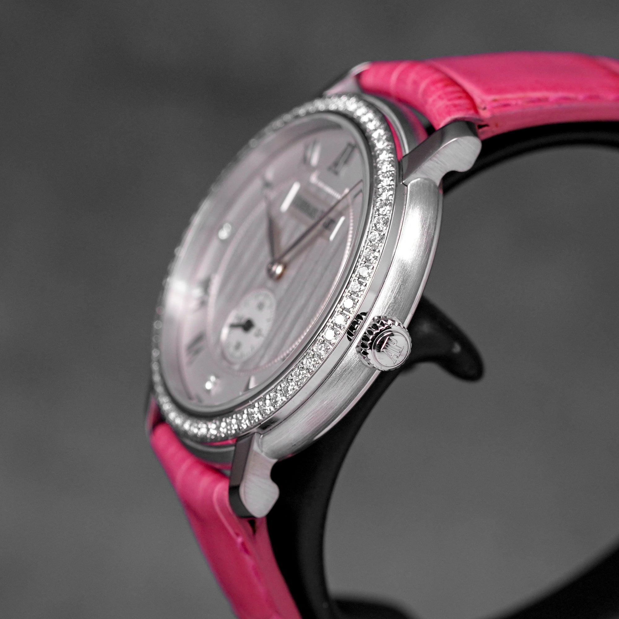 JULES AUDEMARS 36MM WHITEGOLD SMALL SECONDS SILVER DIAMOND DIAL DIAMOND BEZEL (WATCH ONLY)