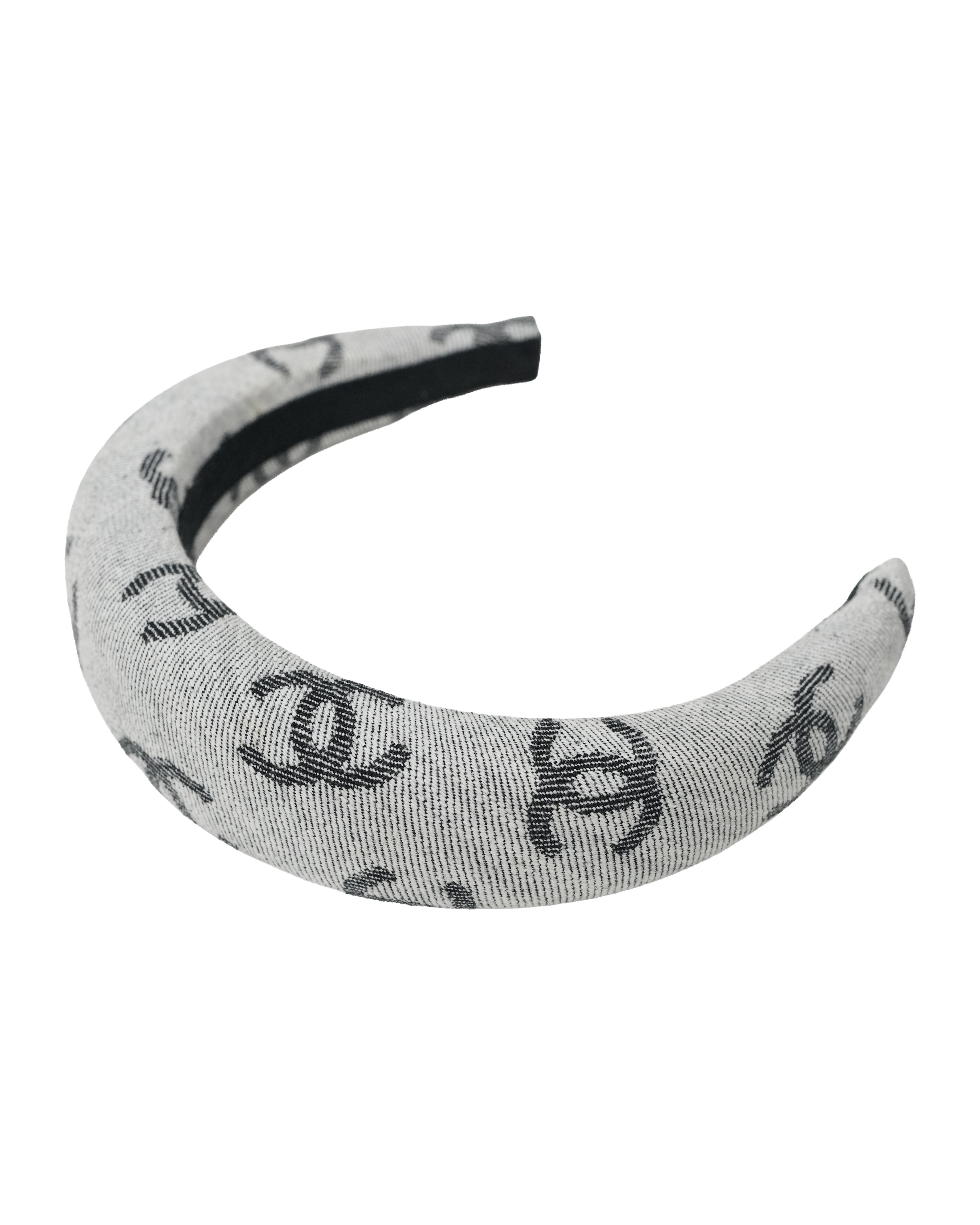 CC DENIM LOGO HEADBAND