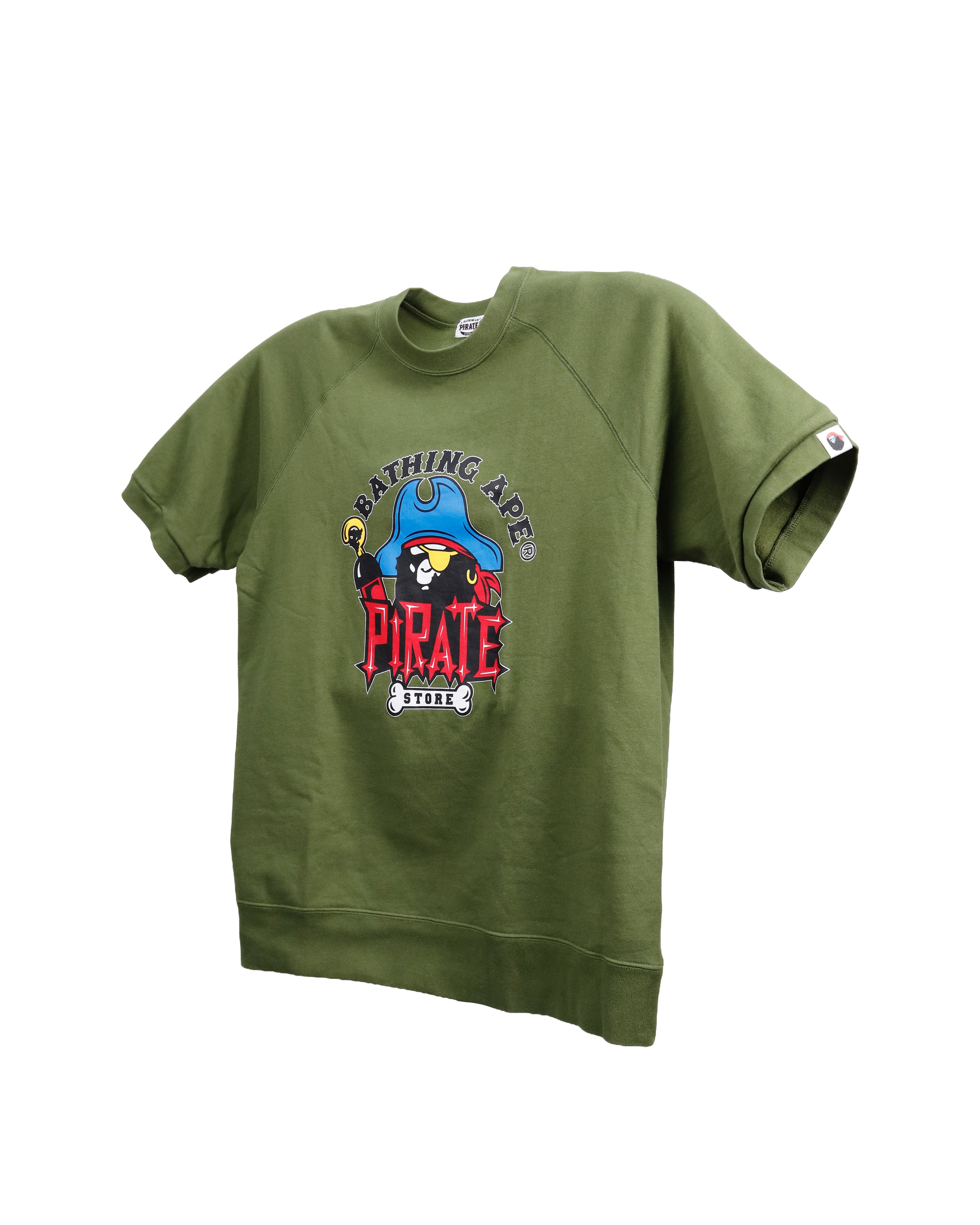 CAPTAIN APE PIRATE SWEATSHIRT OLIVE GREEN SIZE 2XL