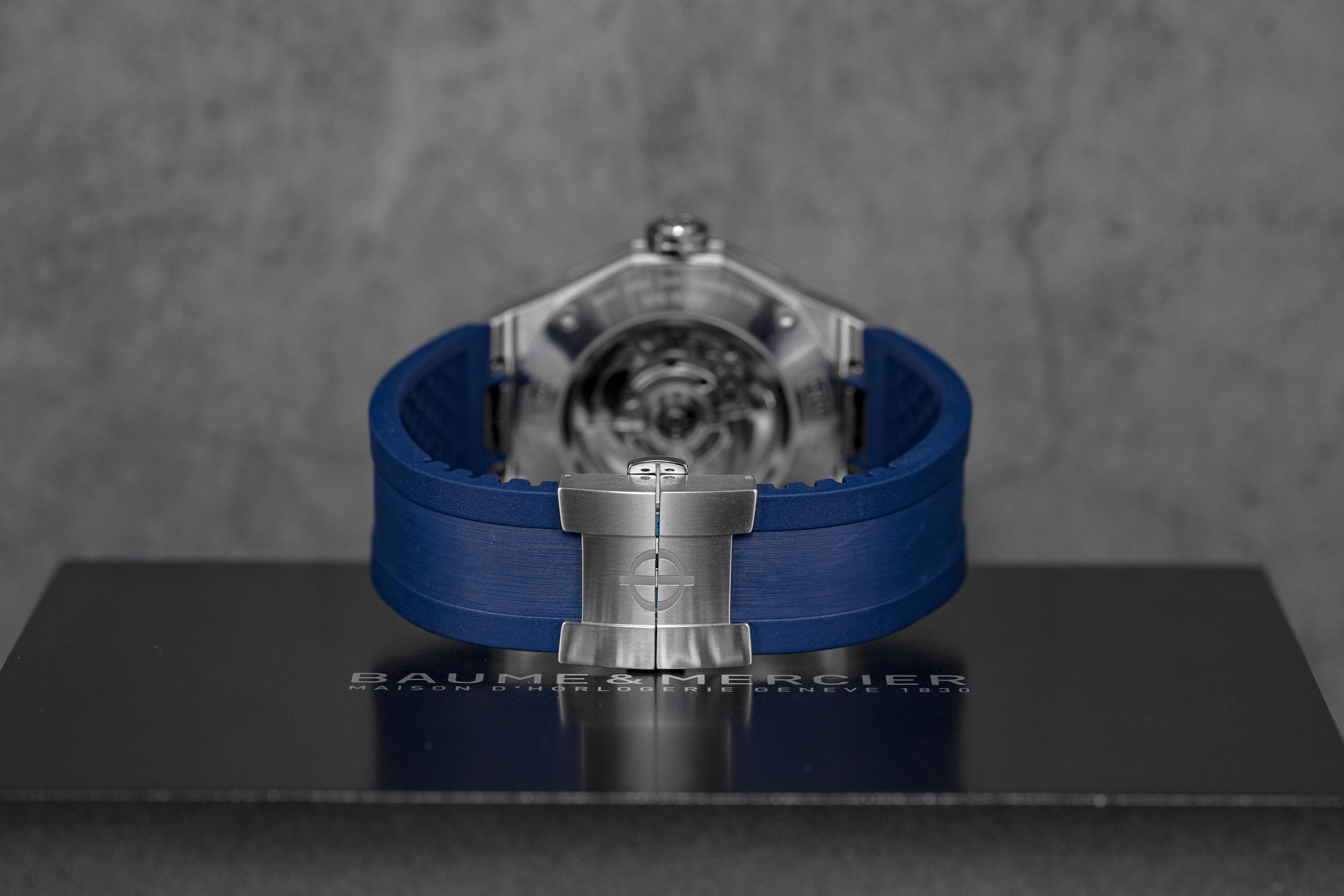 harga baume mercier riviera 10619 blue rubber