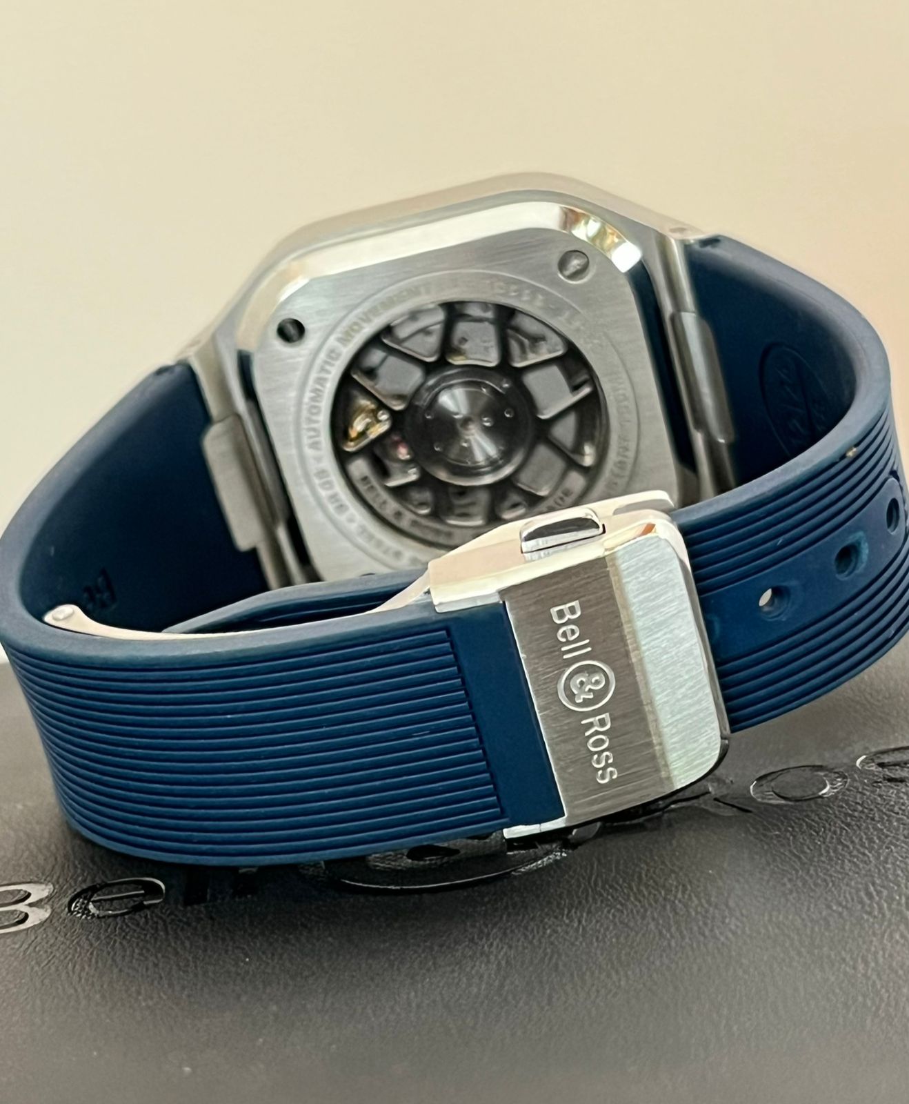 BR-05 STEEL 40MM BLUE DIAL RUBBER STRAP (2022)