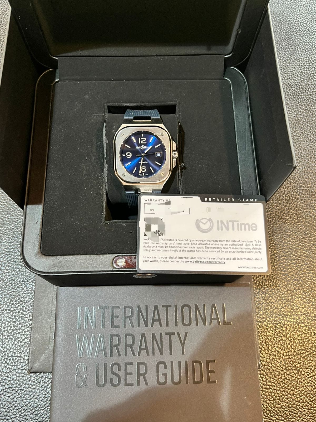 BR-05 STEEL 40MM BLUE DIAL RUBBER STRAP (2022)