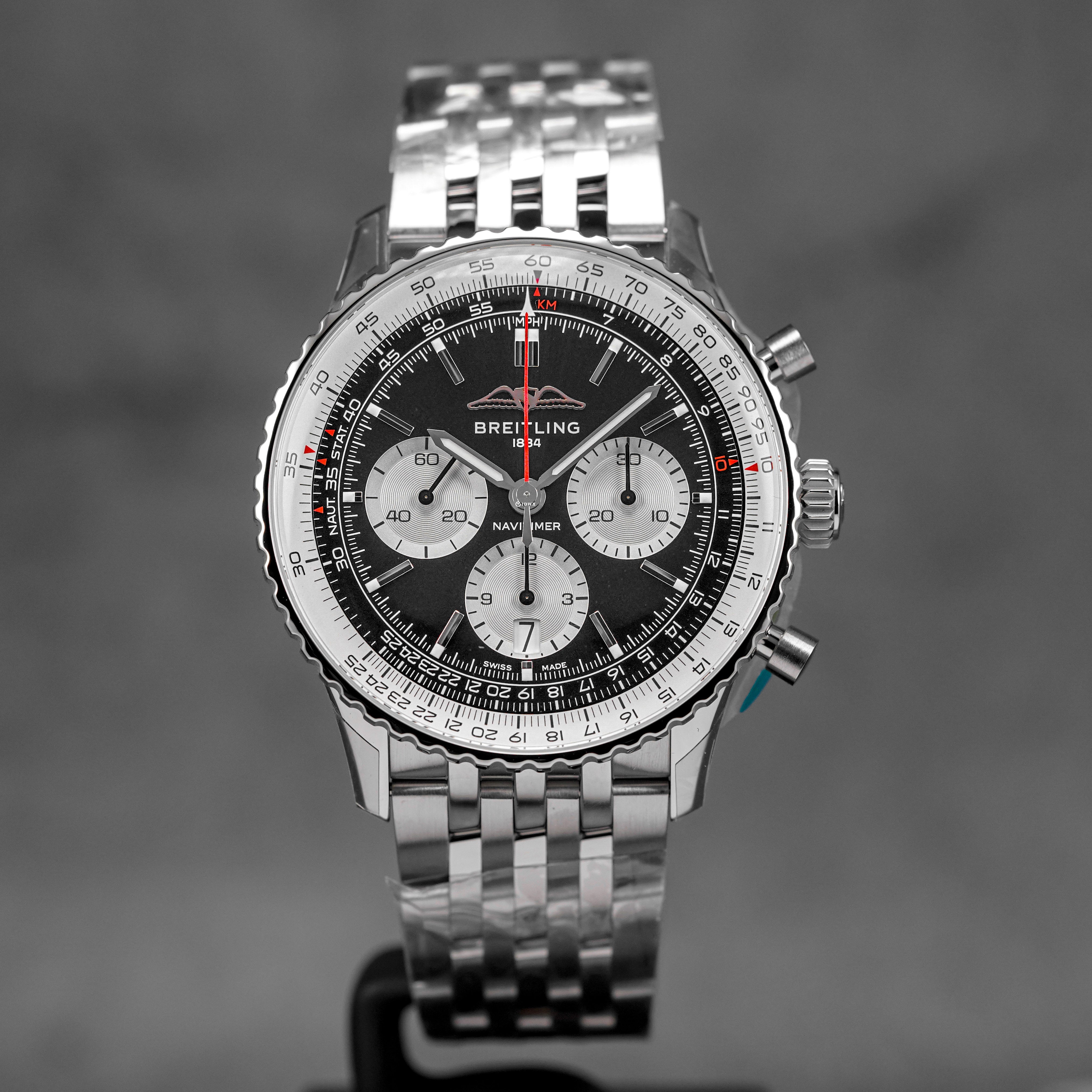 harga breitling navitimer b01 43 chrono black