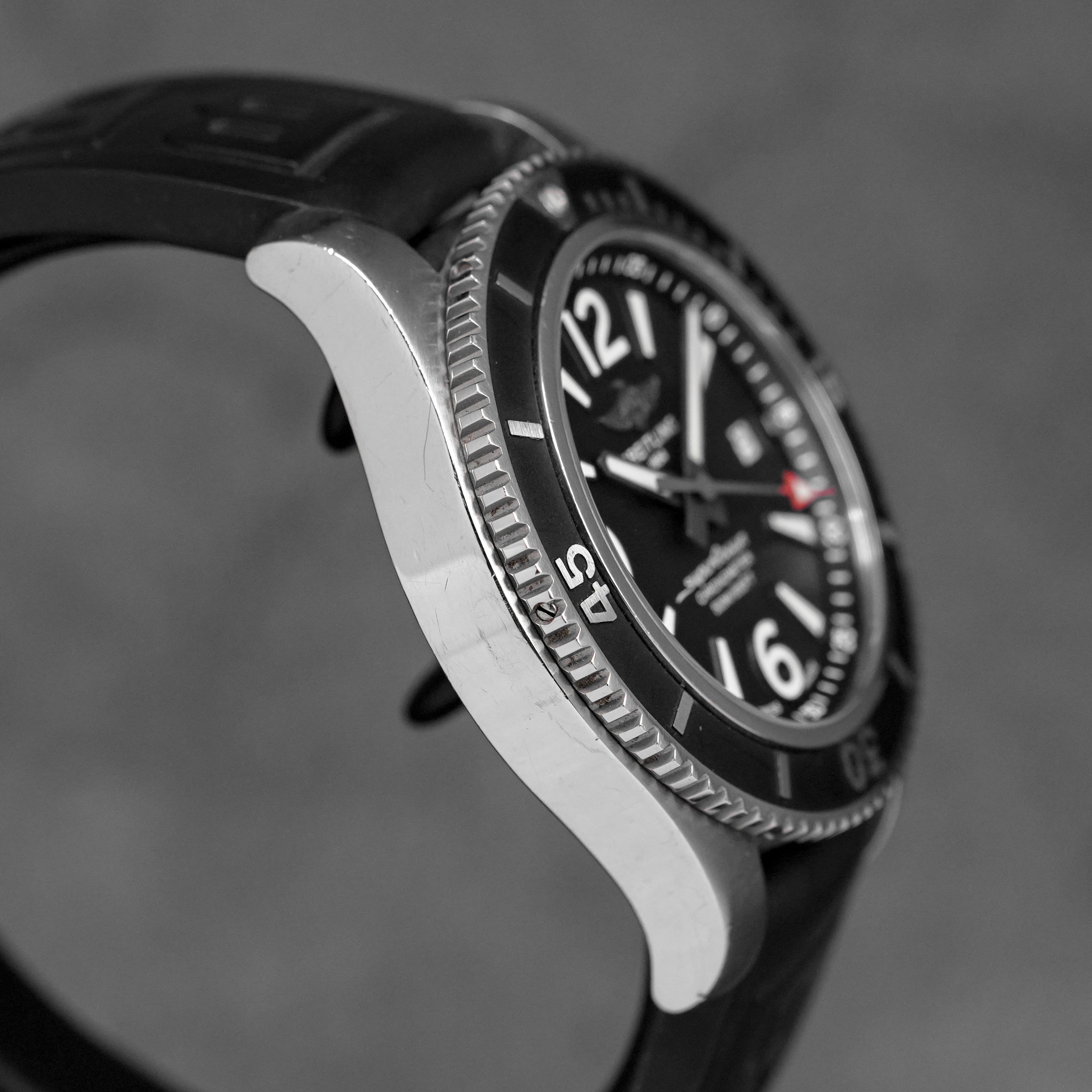 harga breitling superocean 42 black