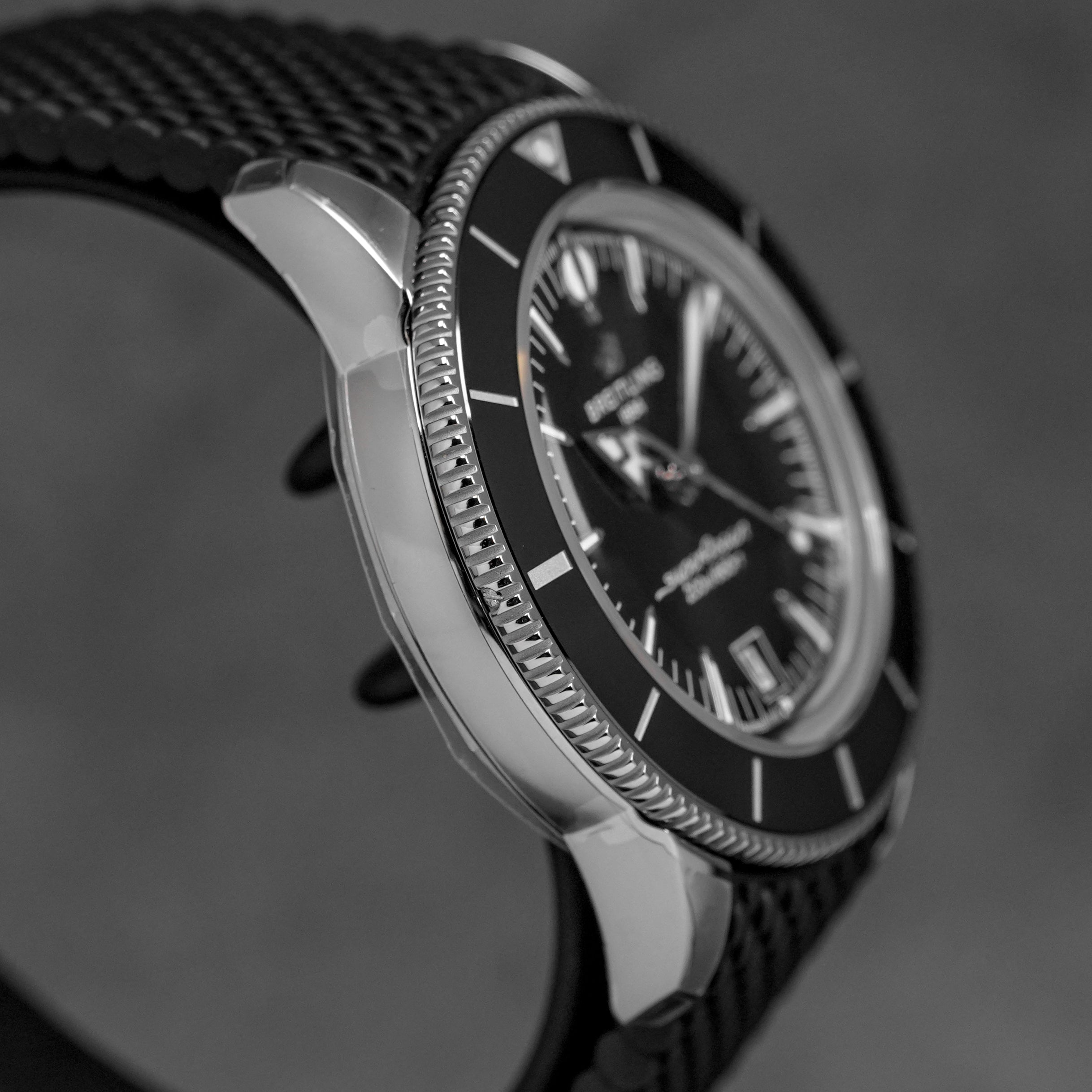 harga breitling superocean b31 black