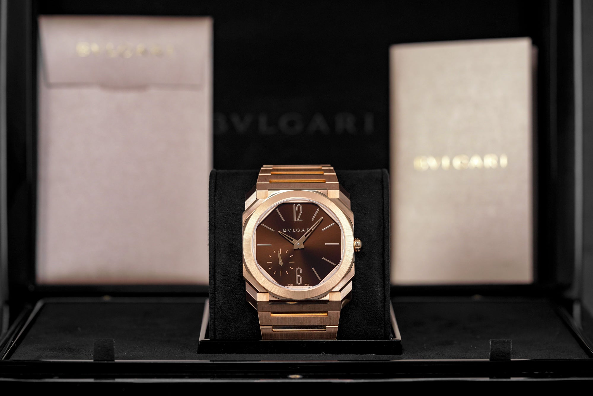 harga bvlgari octo finissimo rosegold brown terbaru