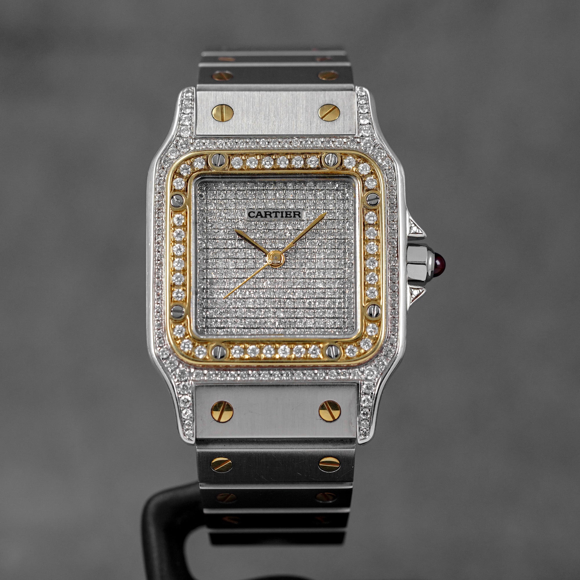 harga cartier santos ac 23.80 custom diamond