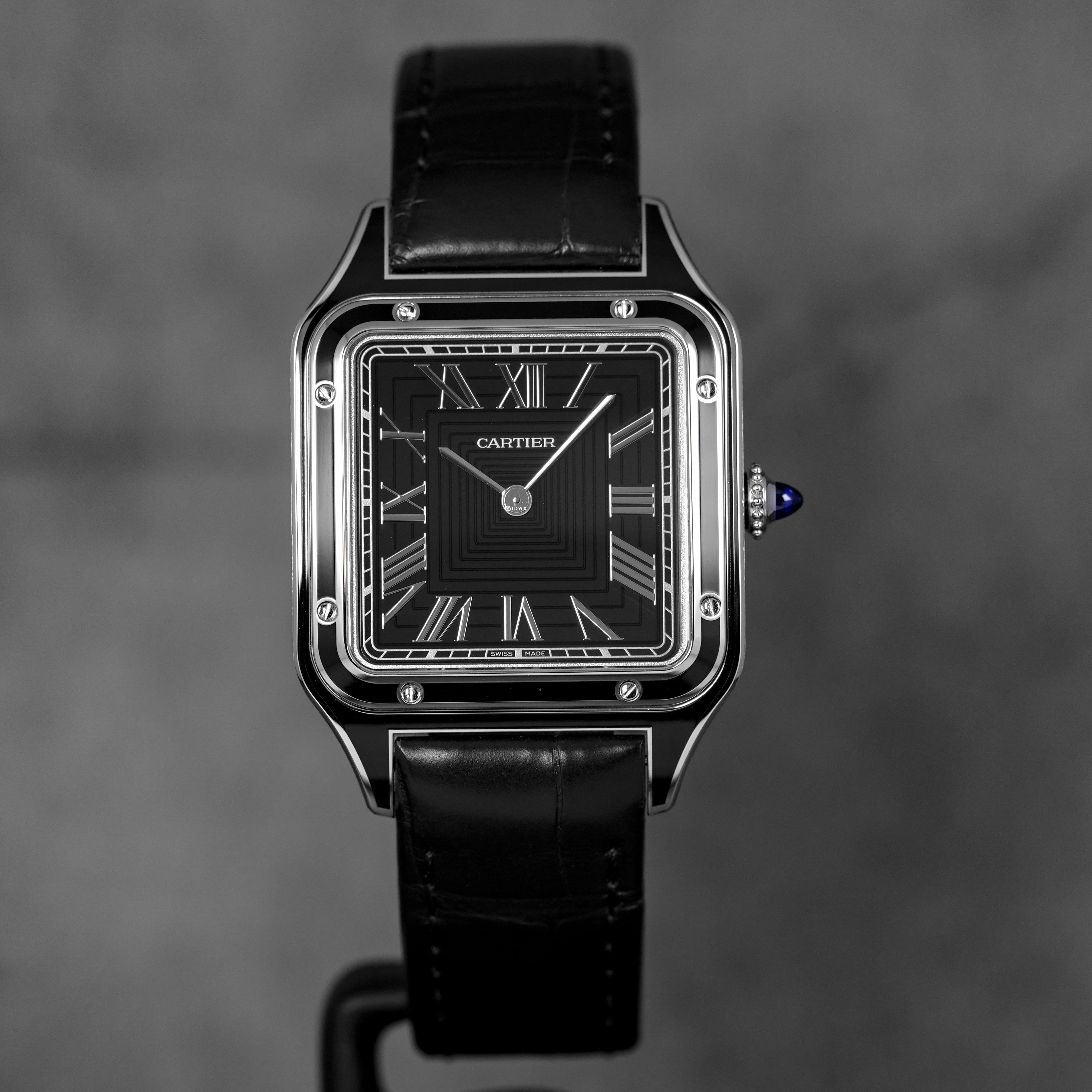 CARTIER SANTOS DUMONT L BLACK LACQUER DIAL (2026) - IDWX