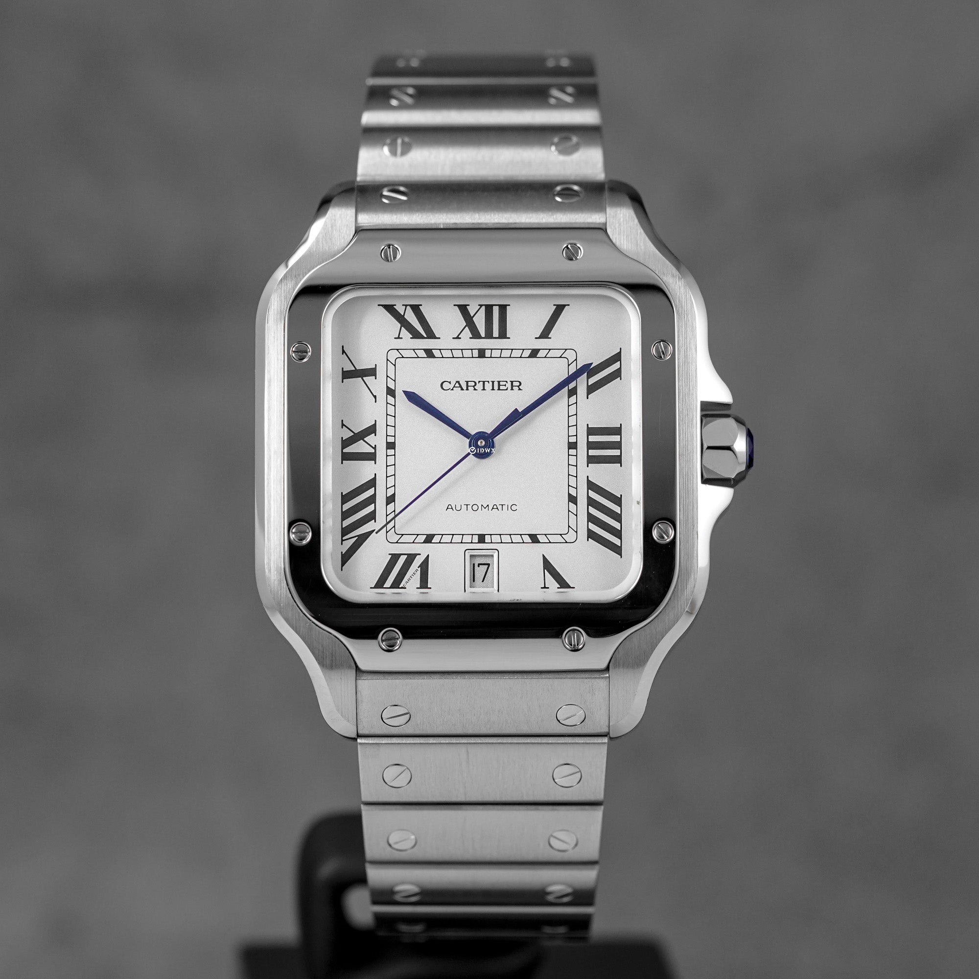 harga cartier santos l silver