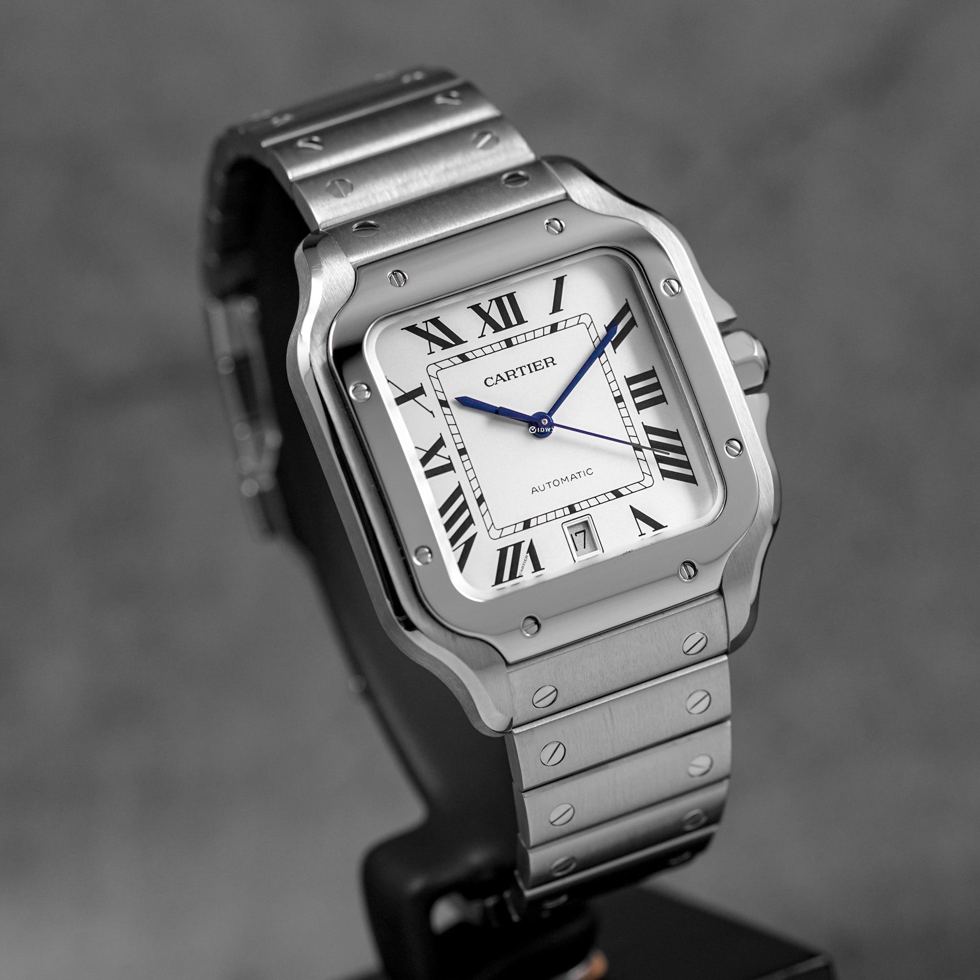 harga cartier santos l silver