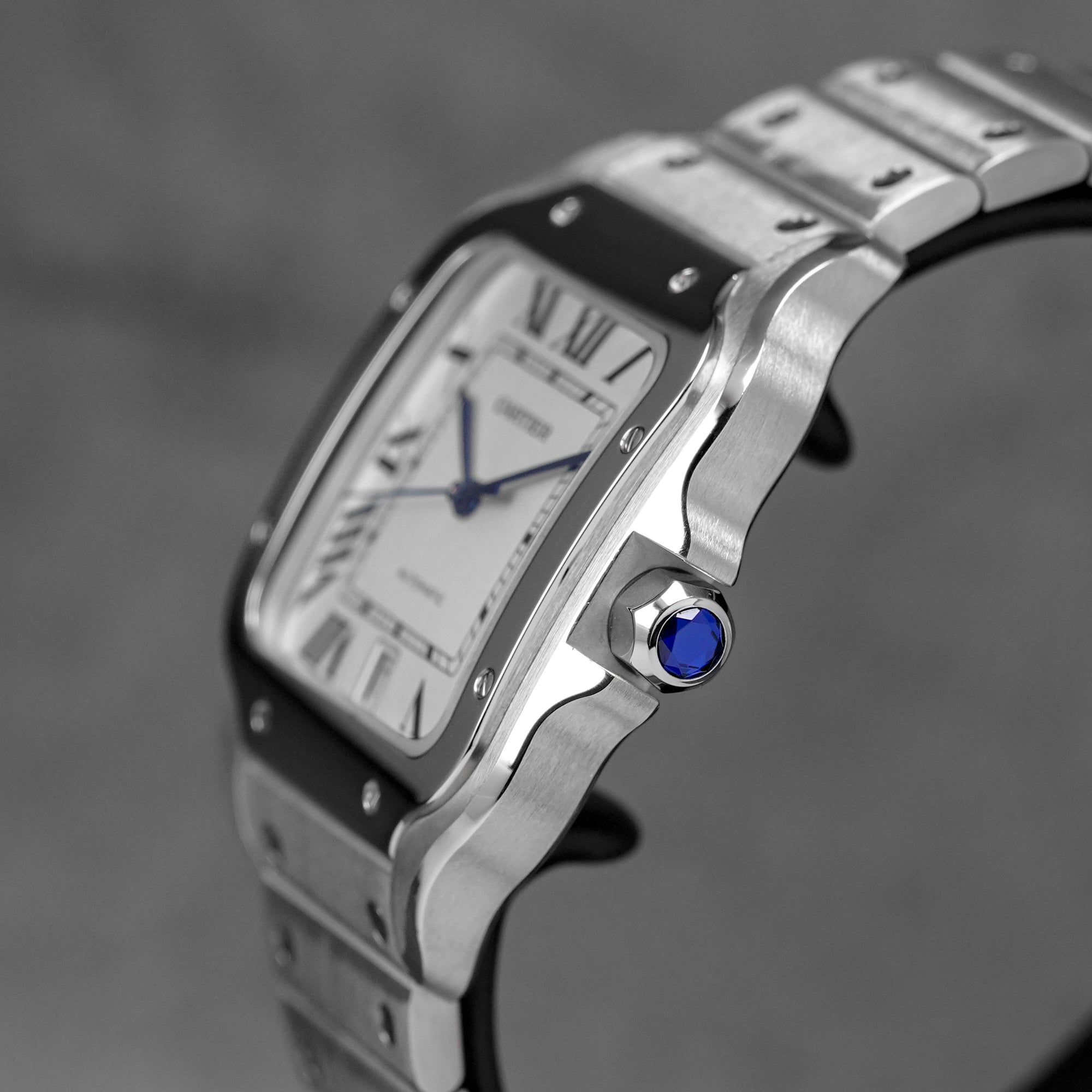 harga cartier santos l silver