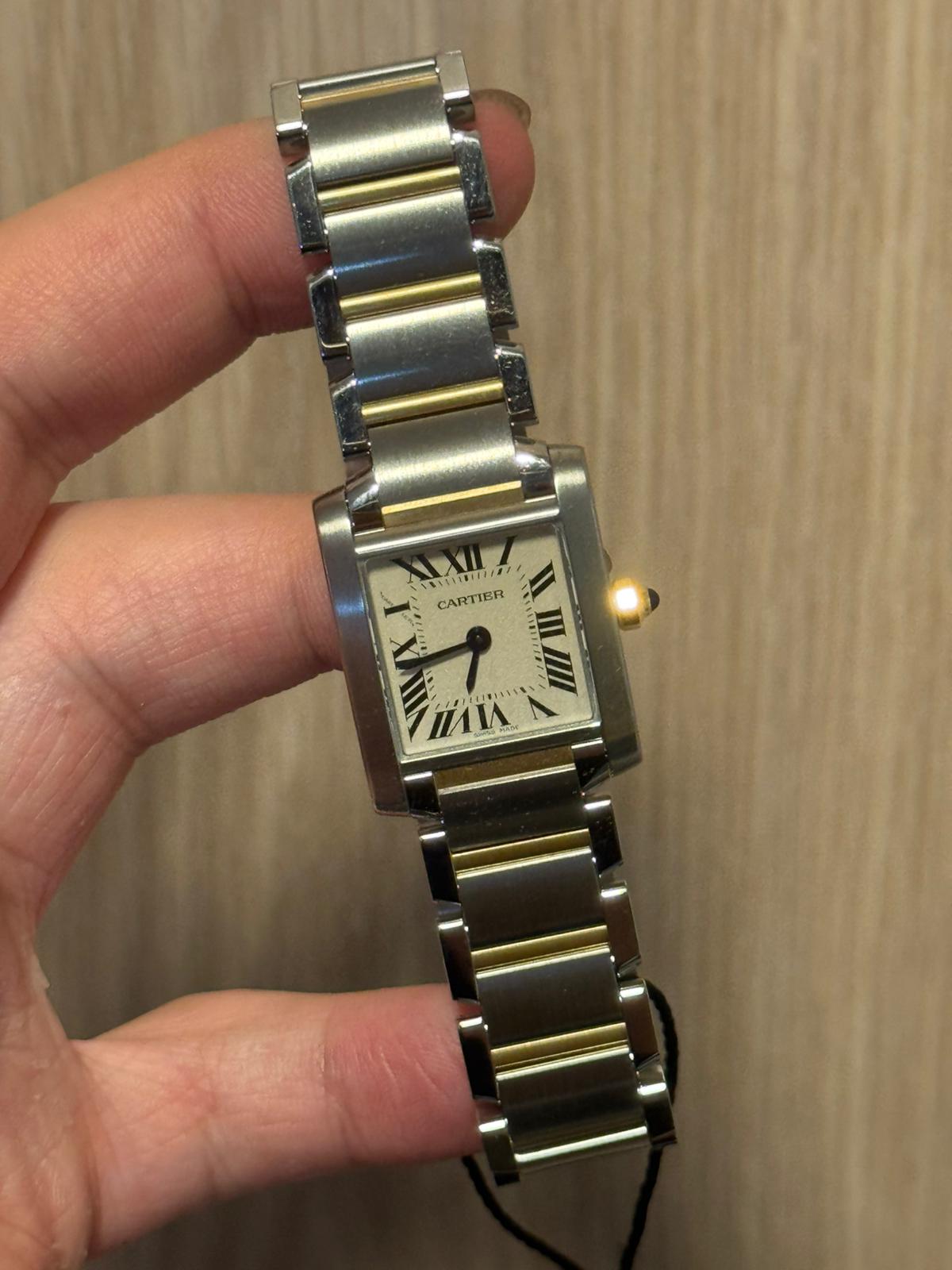 TANK FRANCAISE S TWOTONE YELLOWGOLD SILVER DIAL (2025)