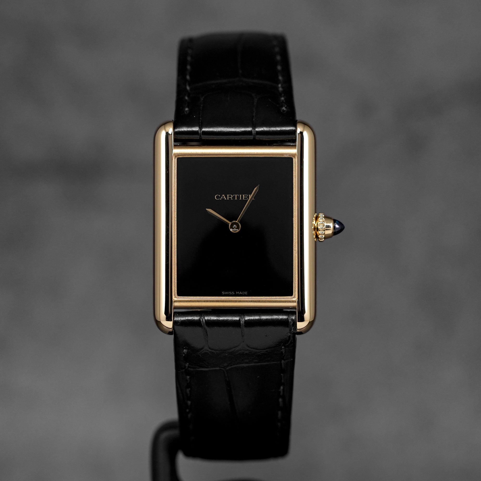 harga cartier tank louis m yellowgold black