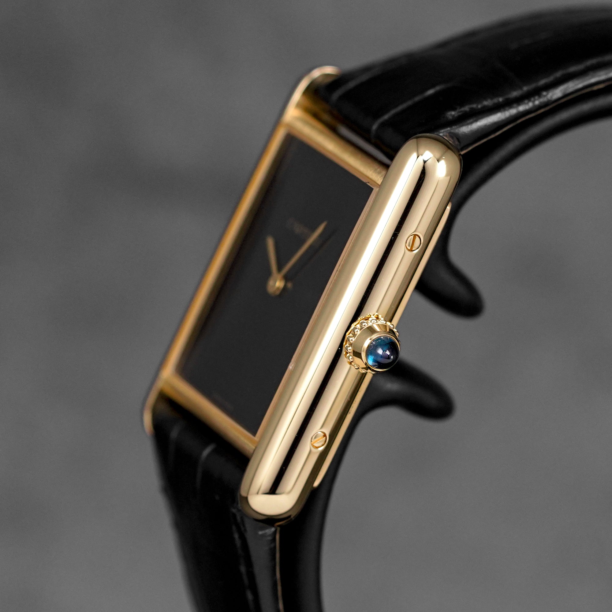 harga cartier tank louis m yellowgold black