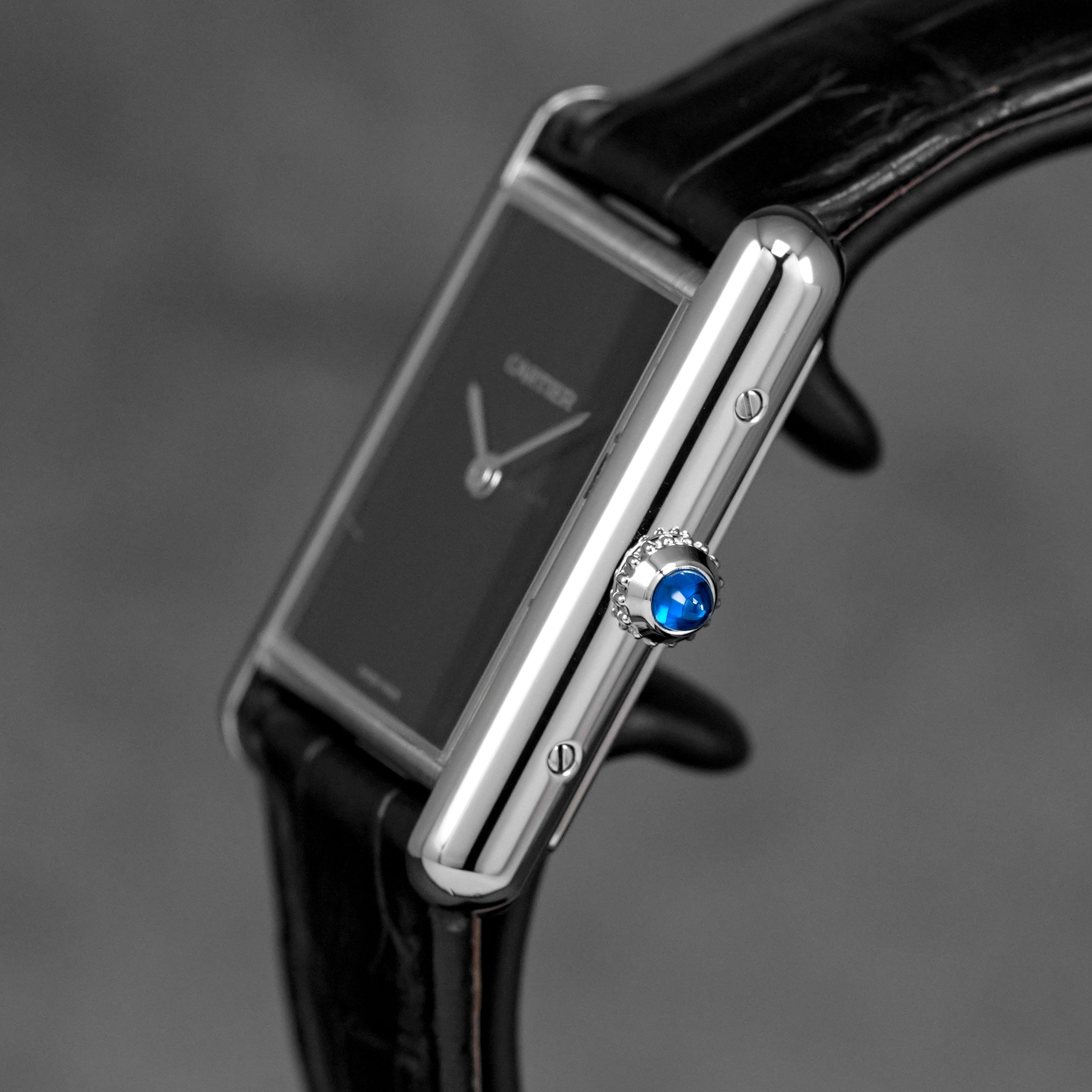 harga cartier tank must l black